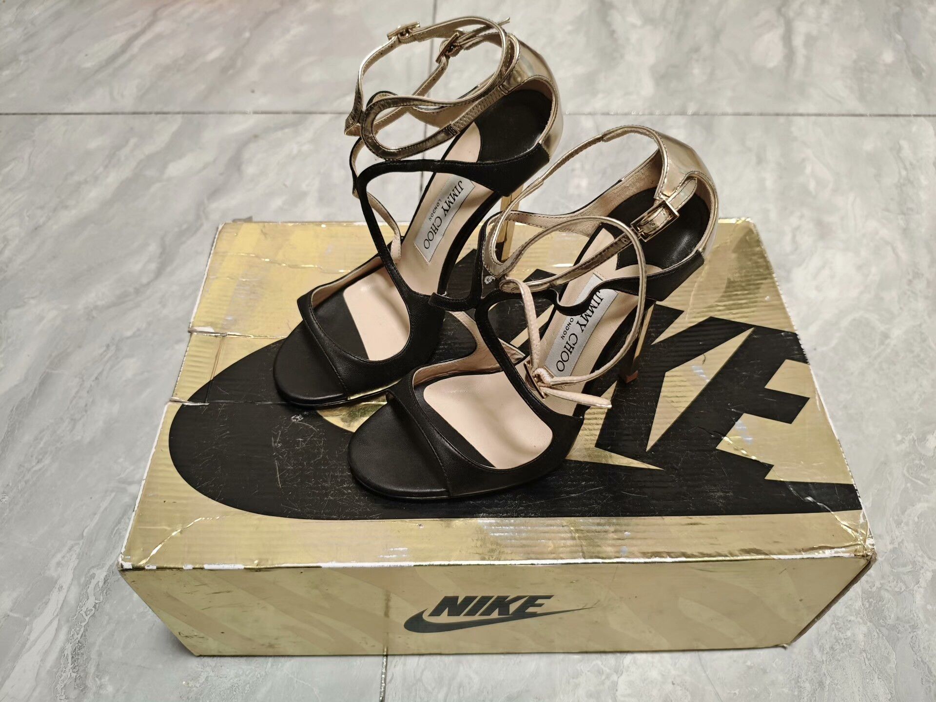 Jimmy Choo Jimmy Choo Black Sandals us_5-5 Women Size US 5.5 / IT 35.5 - 1 Thumbnail