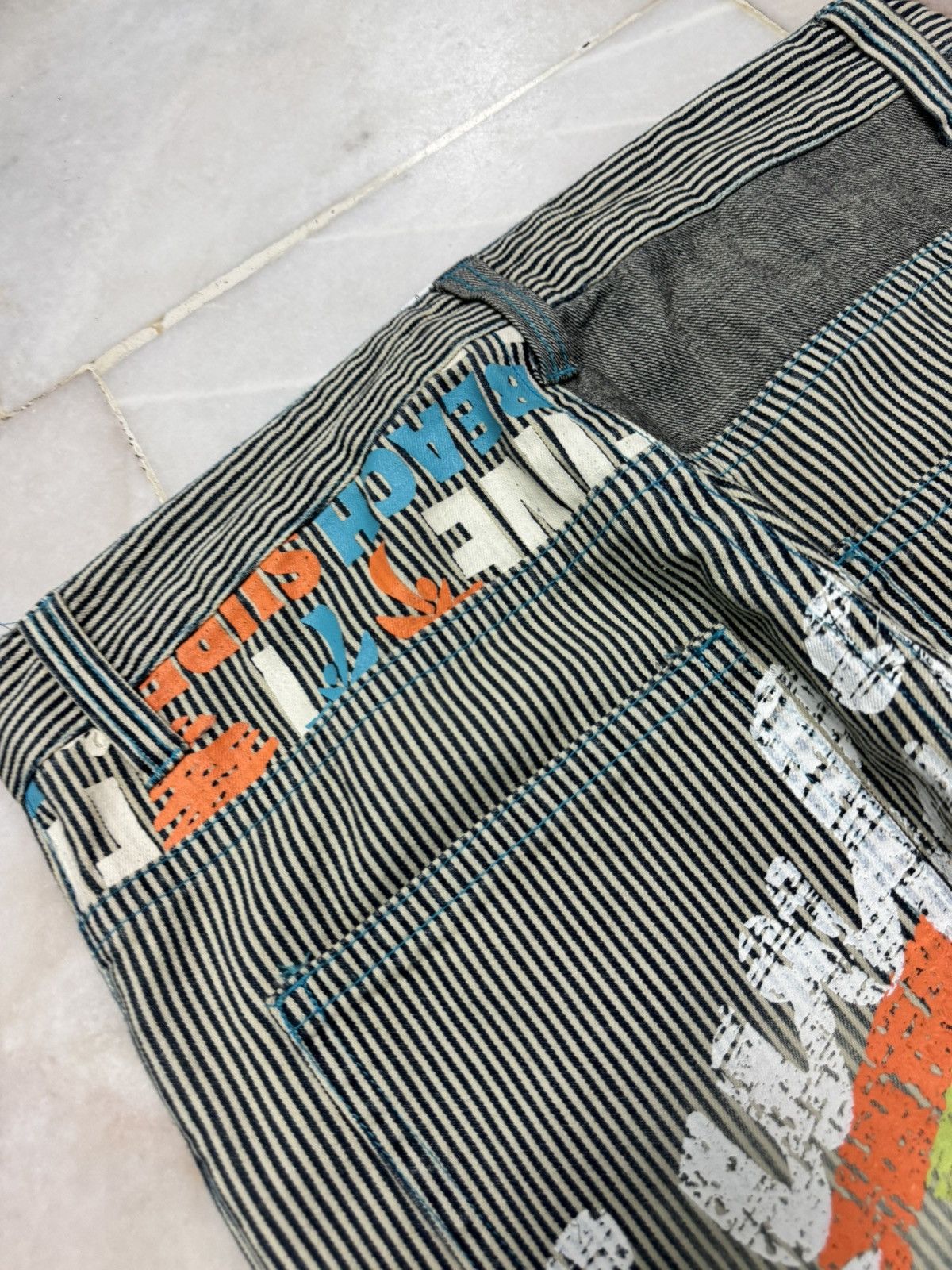 Hysteric Glamour 💥Insane 90s Clone Devgru Mudwash Faded Hickory Surf Jean Size US 32 / EU 48 - 23 Thumbnail