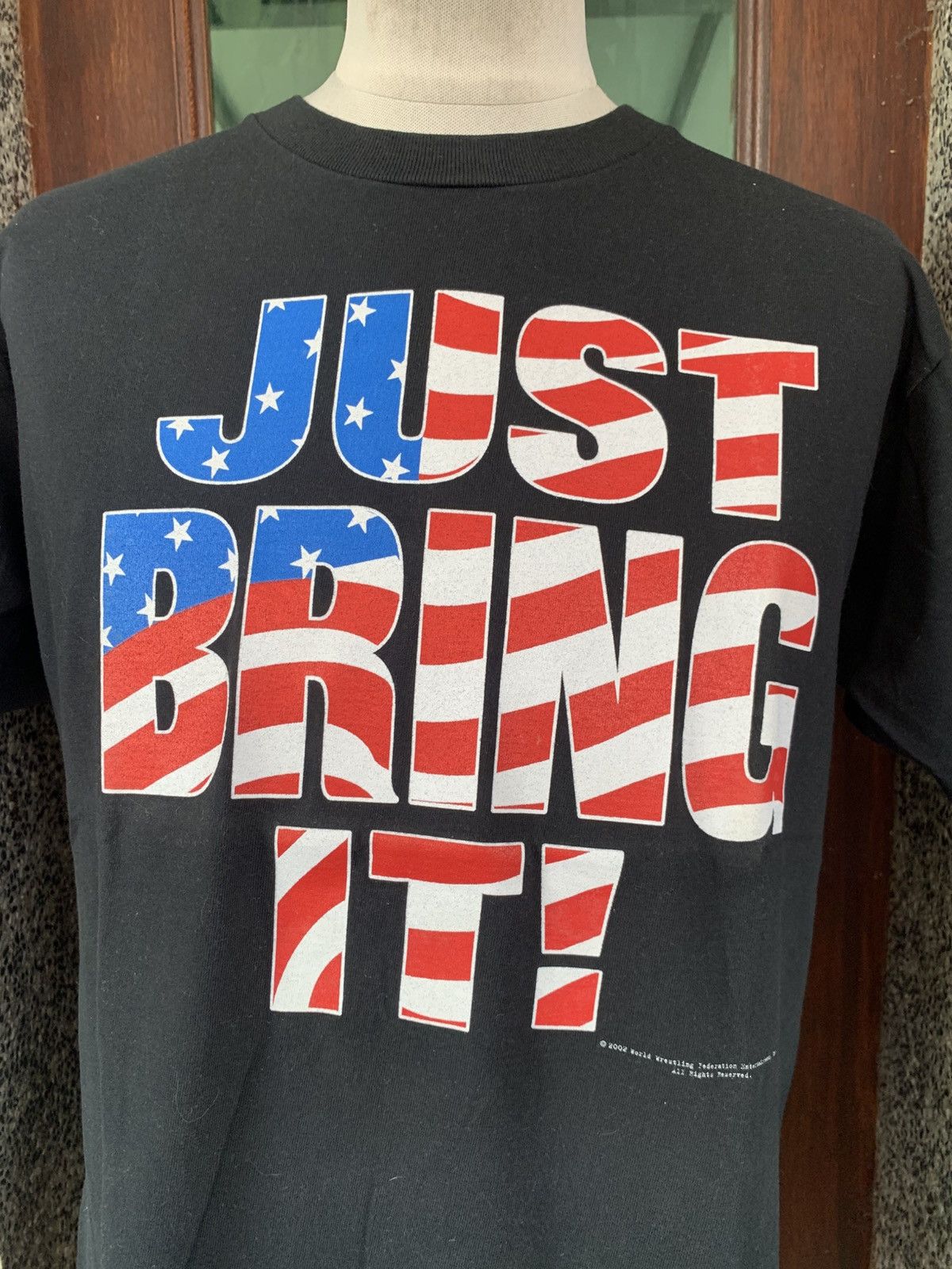 WWF Vintage 2002 The Rock World Wrestling Federation WWF T shirt Size US L / EU 52-54 / 3 - 2 Thumbnail