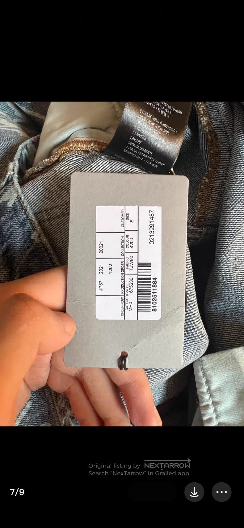 Balenciaga Balenciaga size S Cursive Bullet Train Denim Pants Size US 27 - 5 Thumbnail
