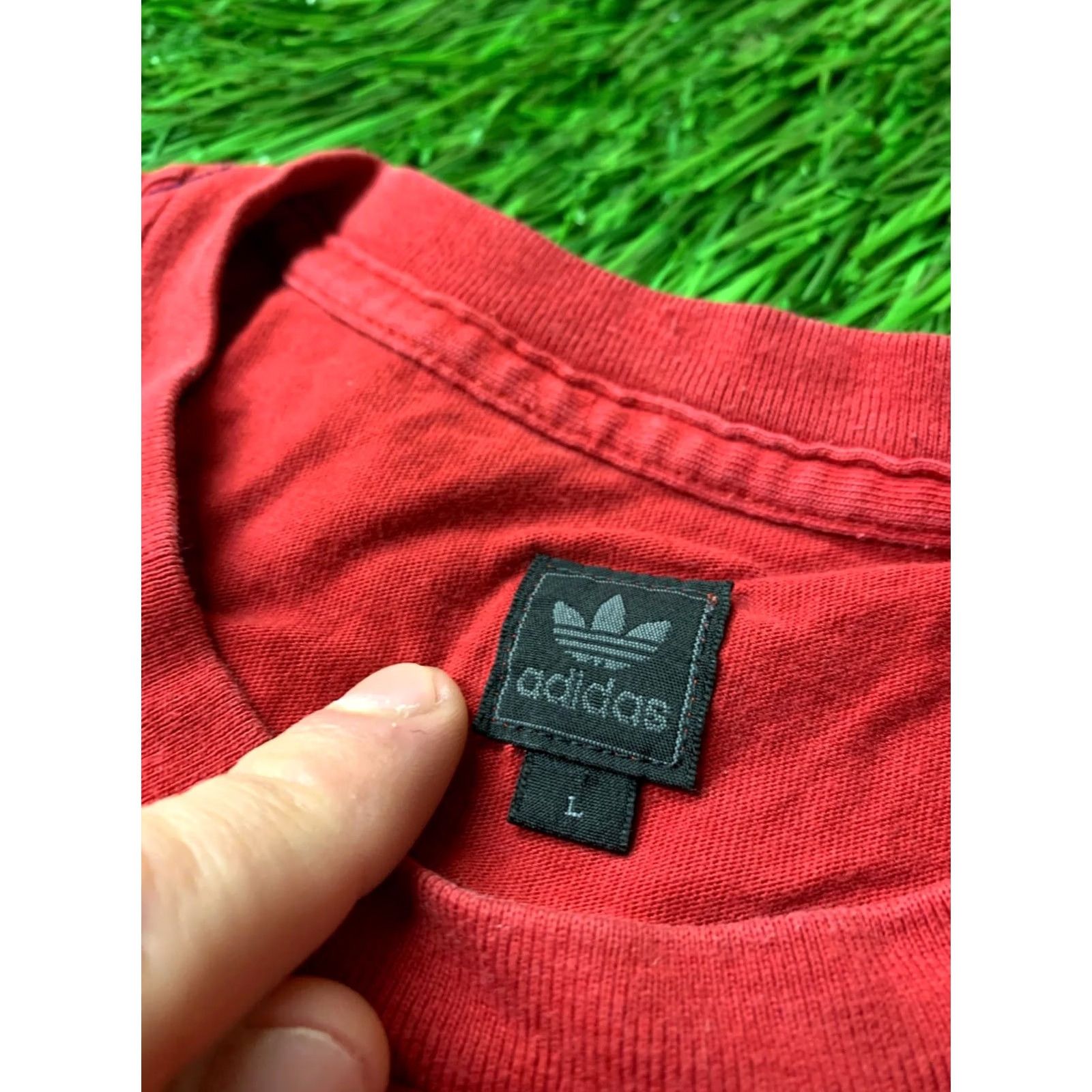 Adidas ADIDAS CLASSIC ORIGINAL MEN SHORT SLEEVE SHIRT T-SHIRT TEE JERSEY SIZE L RED Size US L / EU 52-54 / 3 - 4 Thumbnail