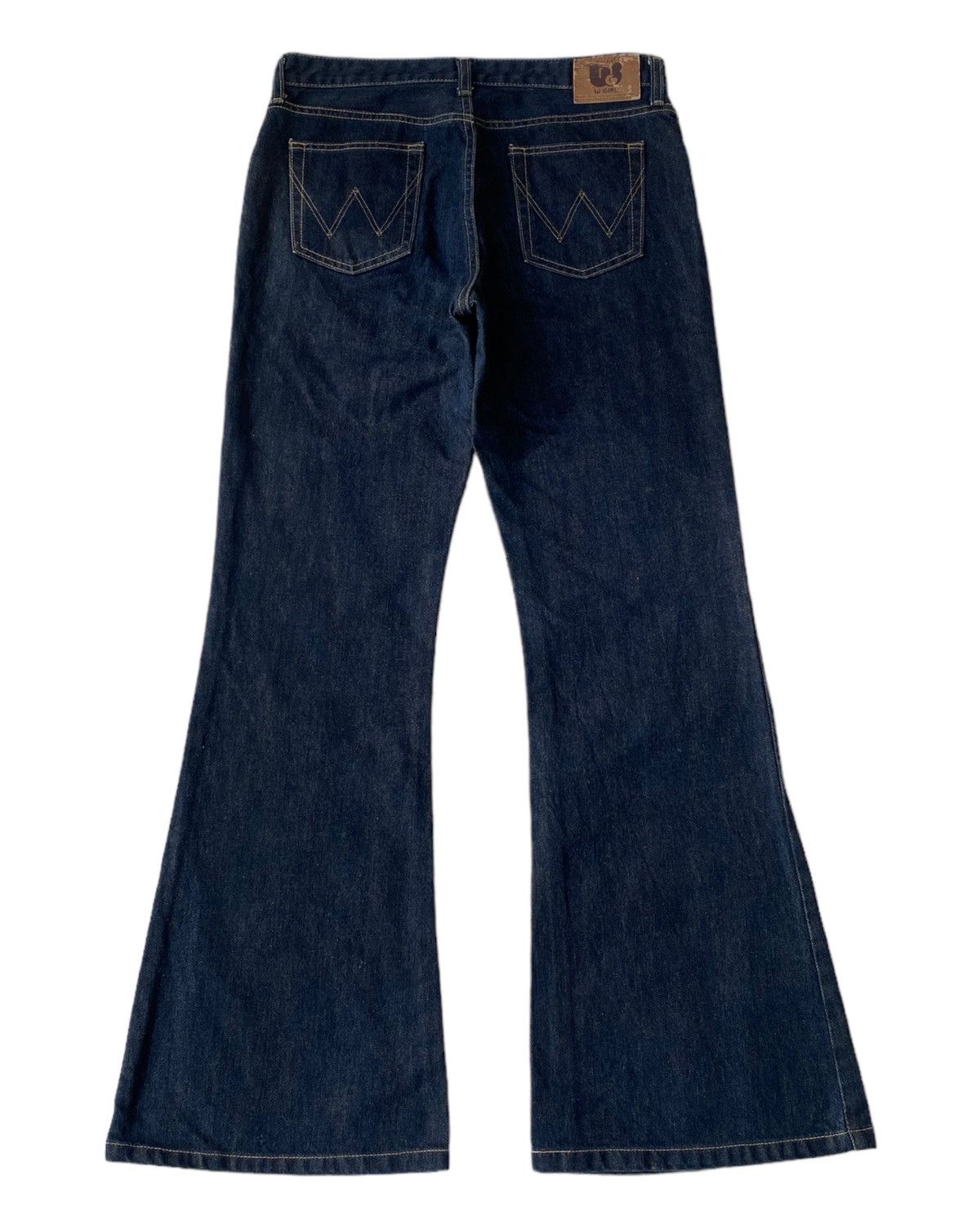 If Six Was Nine × Undercover FLARED🔥WRANGLER BELL BOTTOM W-GIRL FLARE DENIM JEANS Size US 30 / EU 46 - 3 Thumbnail
