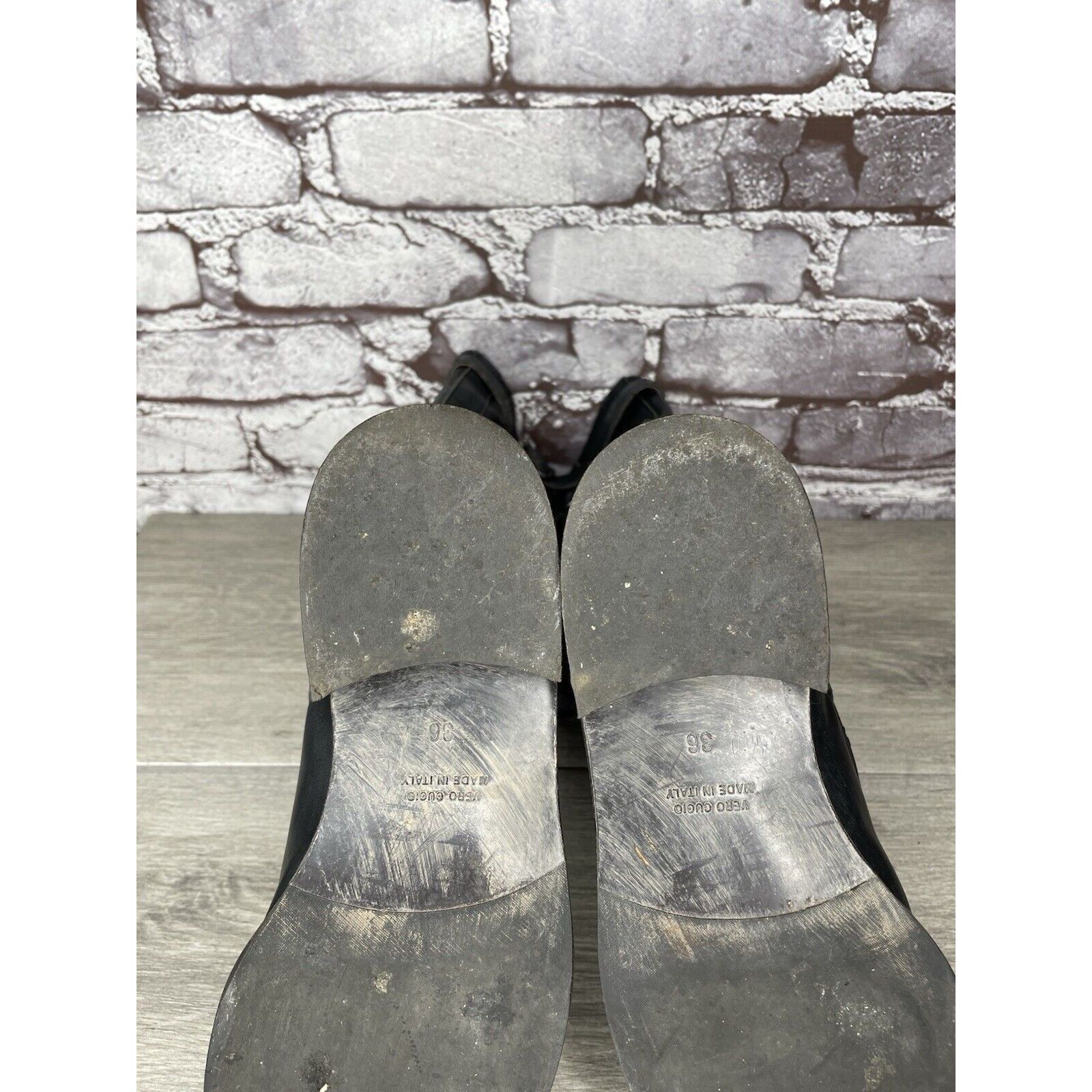 Madison Madison et cie blue Leather Combat Lace Up Buckle Boots Wome Size US 5.5 / IT 35.5 - 8 Thumbnail