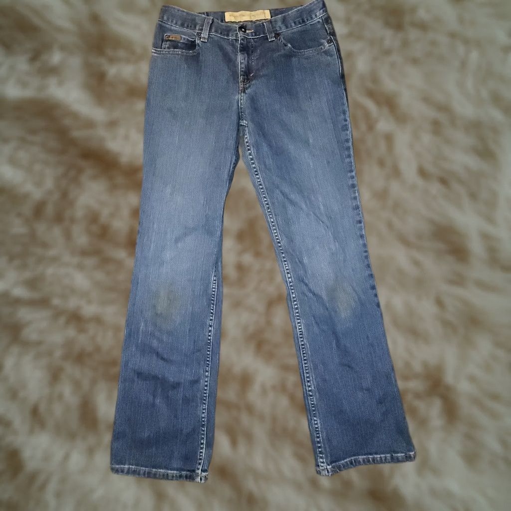 Eddie Bauer Eddie Bauer Bootcut Jeans Women's 8 Regular Mid Blue Denim Stretch 90s Nature Casual Outdoor Jeans Women Regular Size 8 Mens Womens Size 30" / US 8 / IT 44 - 1 Thumbnail