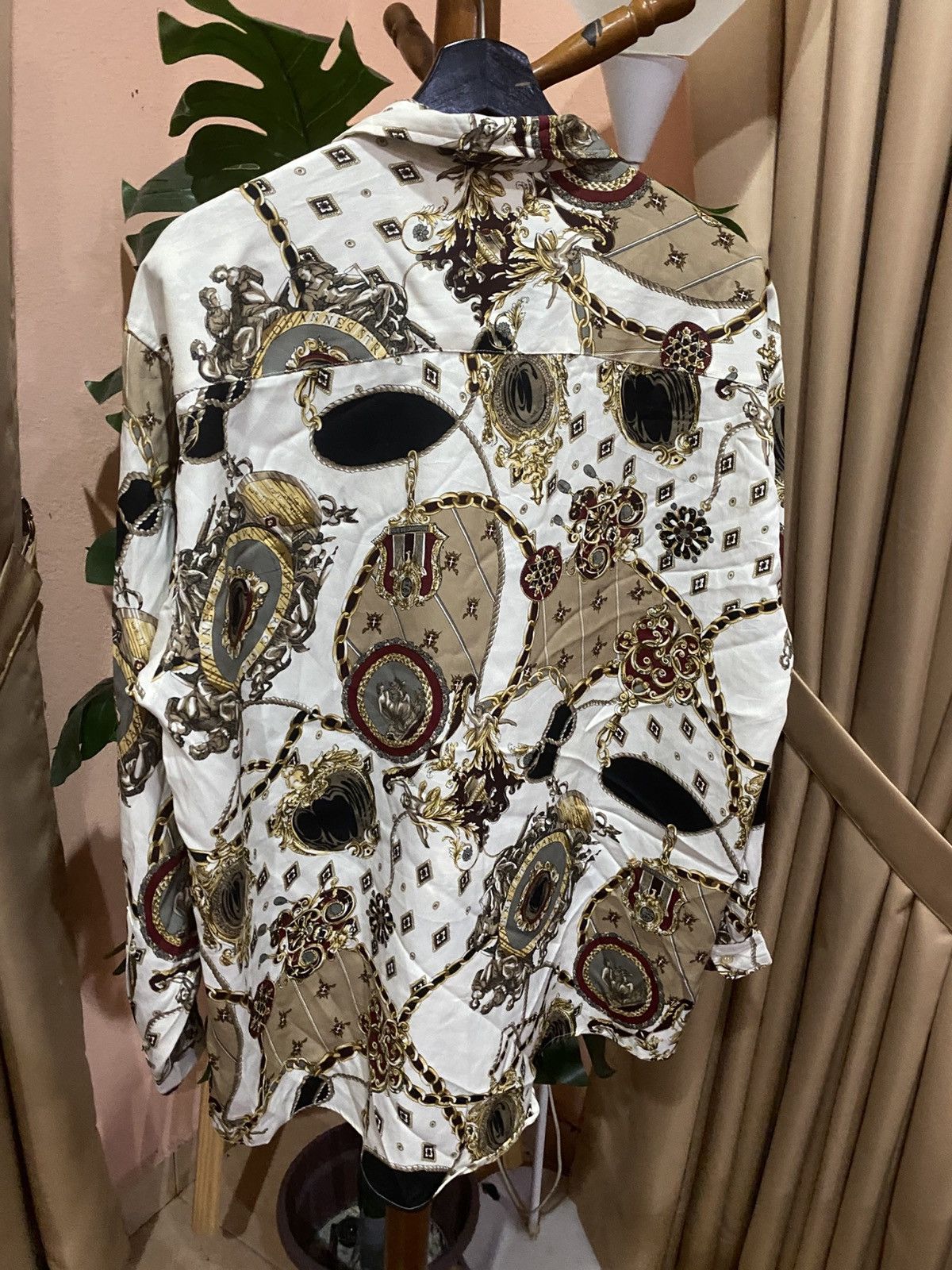 Japanese Brand × Vintage Vintage 5th Season Collection Baroque Chain Print Shirt Size US L / EU 52-54 / 3 - 9 Thumbnail