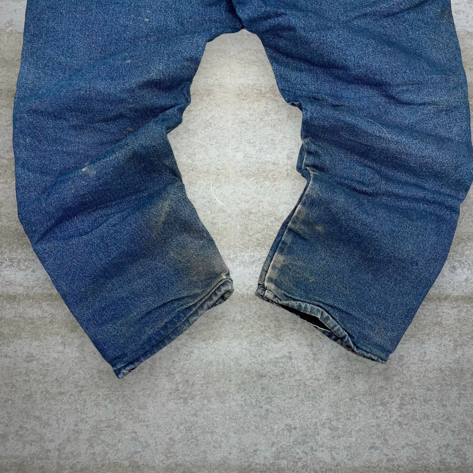 Vintage × Wrangler Wrangler Riggs Jeans Relaxed Fit Medium Wash Denim Fleece Size US 38 / EU 54 - 6 Thumbnail