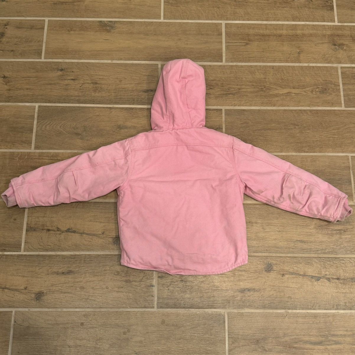 Carhartt × Carhartt Wip × Vintage Pink Carhartt Canvas Sherpa Lined Coat Jacket Youth XS (6) Size XXS / US 00 / IT 34 - 4 Thumbnail