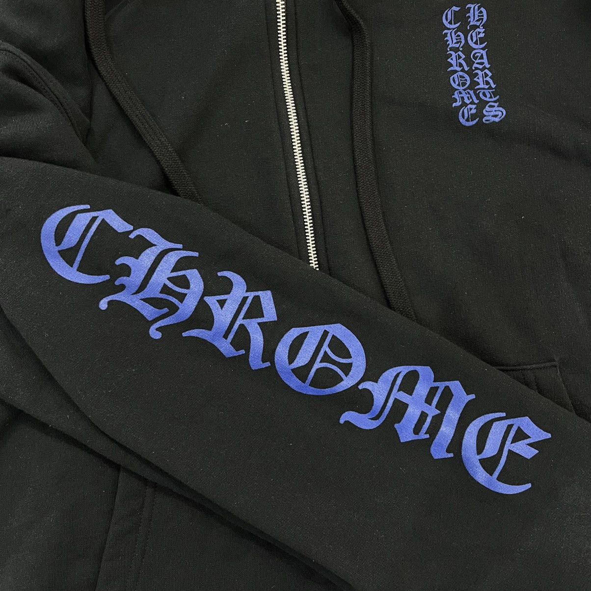 Chrome Hearts CHROME HEARTS Thermal Blue Letter Full Zip Up Black Size US XL / EU 56 / 4 - 6 Thumbnail