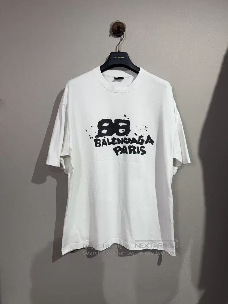 Balenciaga Balenciaga Splattered Graffiti Short Sleeve Size US M / EU 48-50 / 2 - 1 Thumbnail