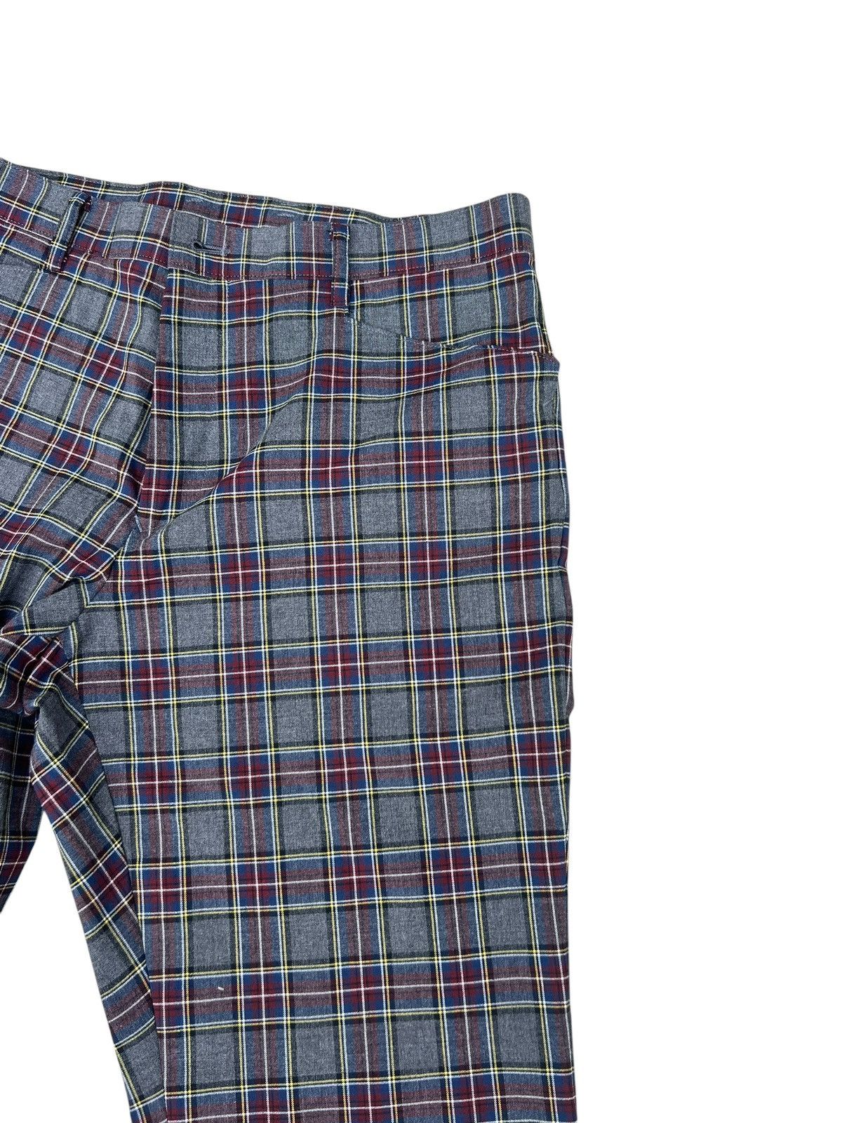 PPFM Vintage PPFM Rayon Polyester Blend Stretch Tartan Flare Pant Size US 31 - 10 Thumbnail