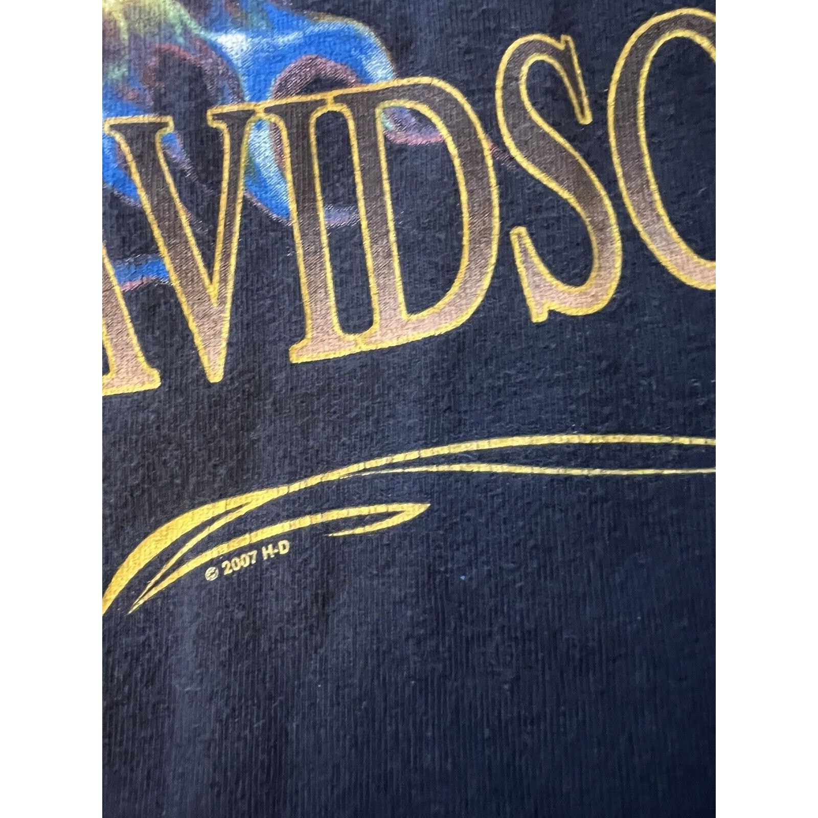 Harley Davidson Vintage Harley-Davidson DAVIDSON Eagle BLACK TSHIRT SIZE 2XL Size US XXL / EU 58 / 5 - 3 Thumbnail