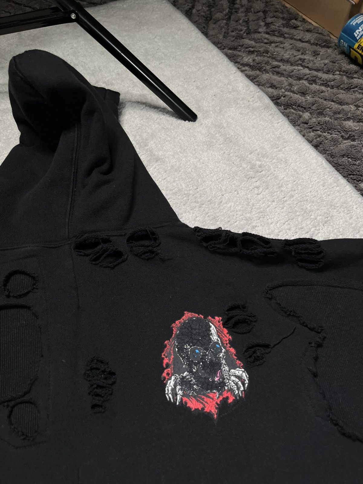 Ben Taverniti Unravel Project Vintage Black Sweatshirt Hoodie Skull Unravel Ben Taverniti Size US XL / EU 56 / 4 - 8 Thumbnail