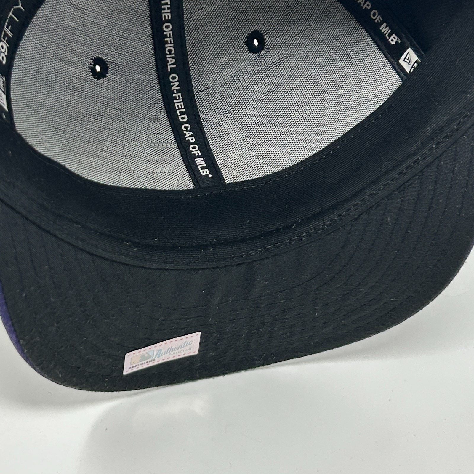 New Era Colorado Rockies Hat Baseball Cap New Era Black 7 3/8 Size ONE SIZE - 5 Thumbnail