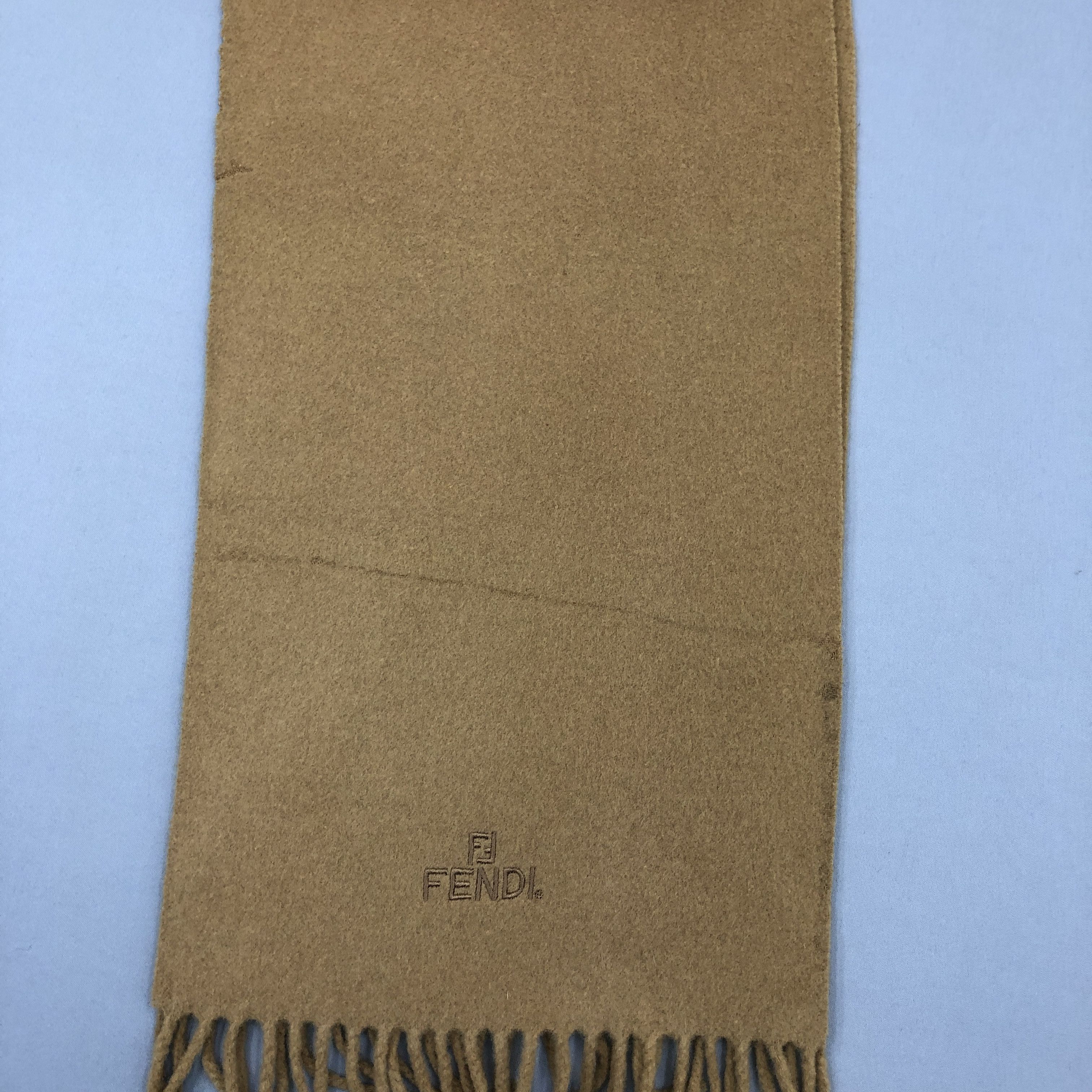 Fendi Vintage Fendi Scarf Muffler Wool Winter Fringe Neck Scarves Size ONE SIZE - 5 Thumbnail