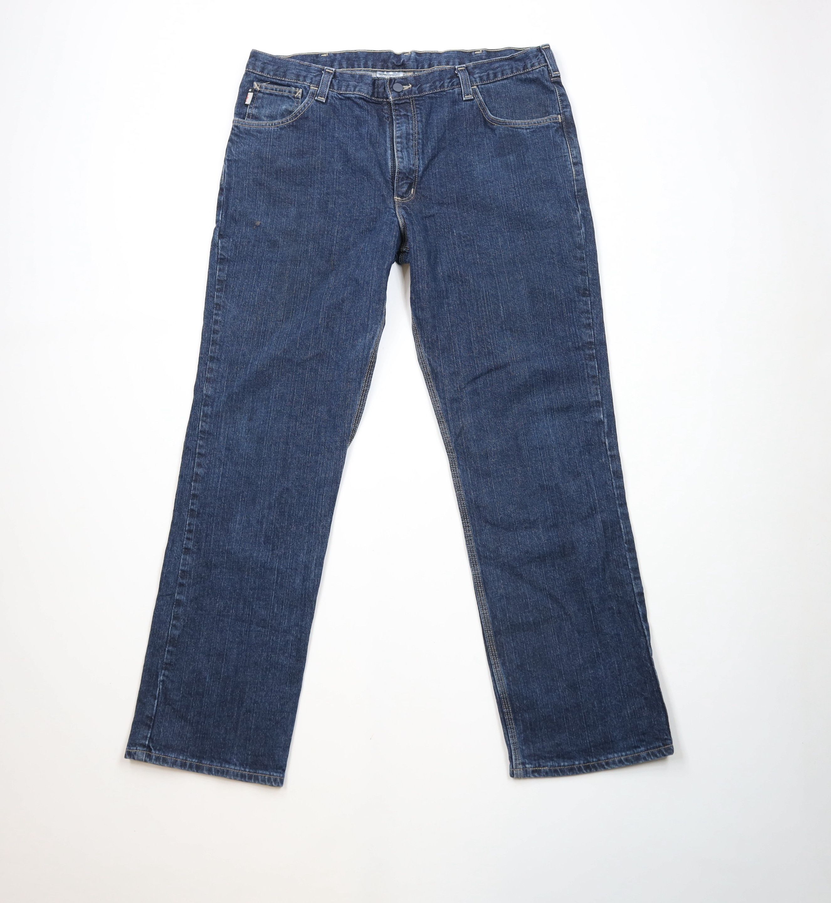 Carhartt × Vintage Vintage Y2K Carhartt FR Flame Resistant Wide Leg Denim Jeans Size US 38 / EU 54 - 1 Thumbnail
