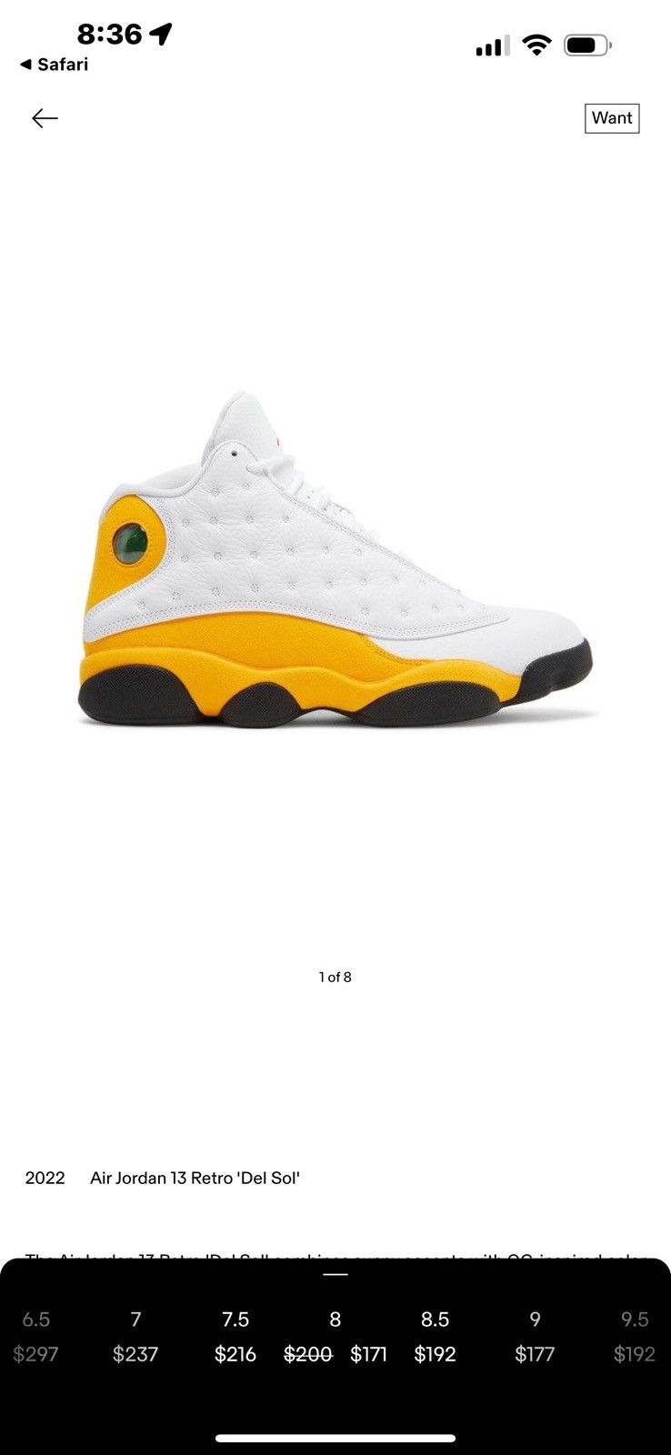 Jordan Brand Jordan 13 del sol Size US 7 / IT 37 - 1 Thumbnail