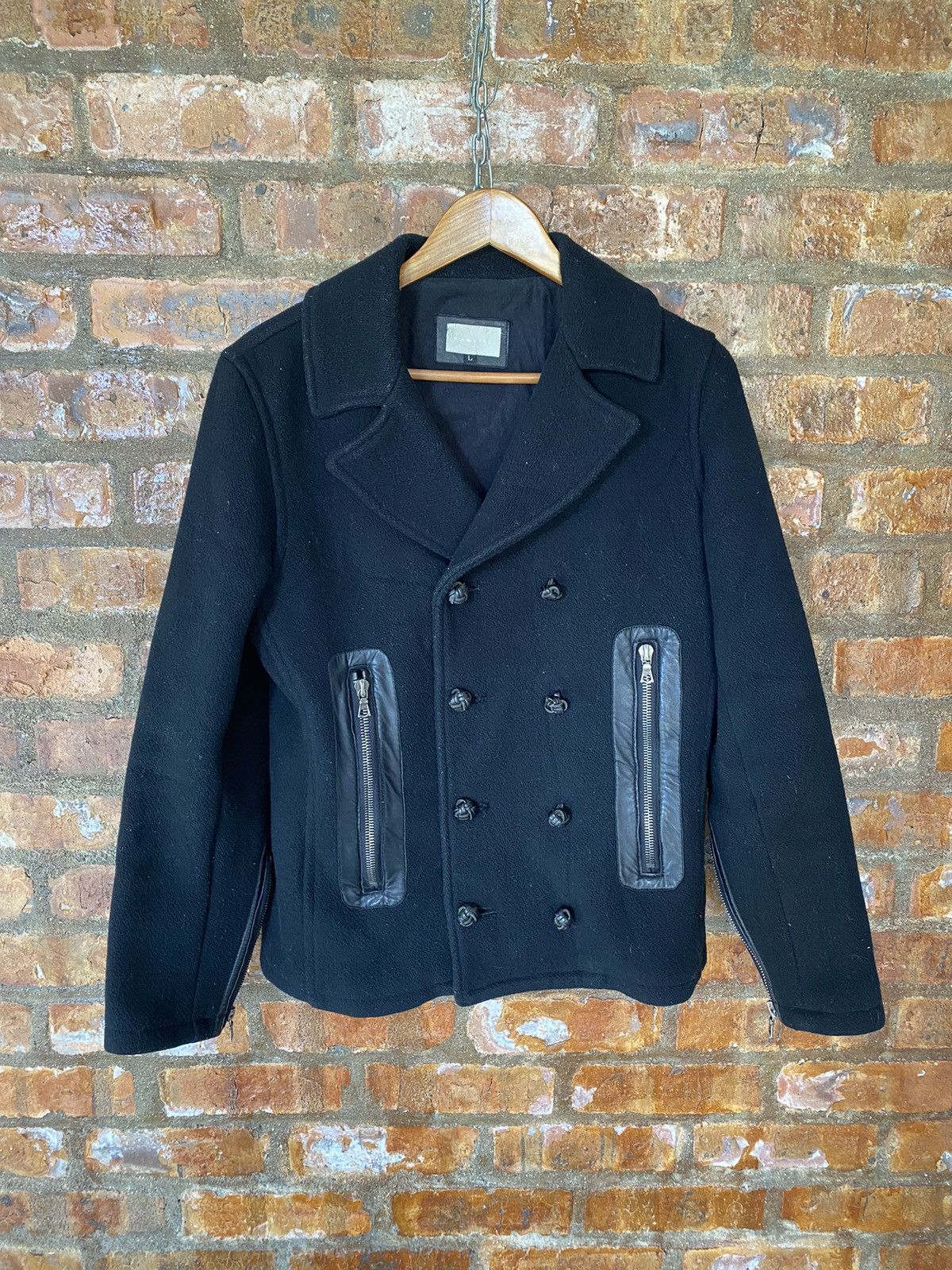 Ekam 1990s Rawlife by Ueno Shokai RIRI zipper leather Heavy coat Size US L / EU 52-54 / 3 - 2 Thumbnail