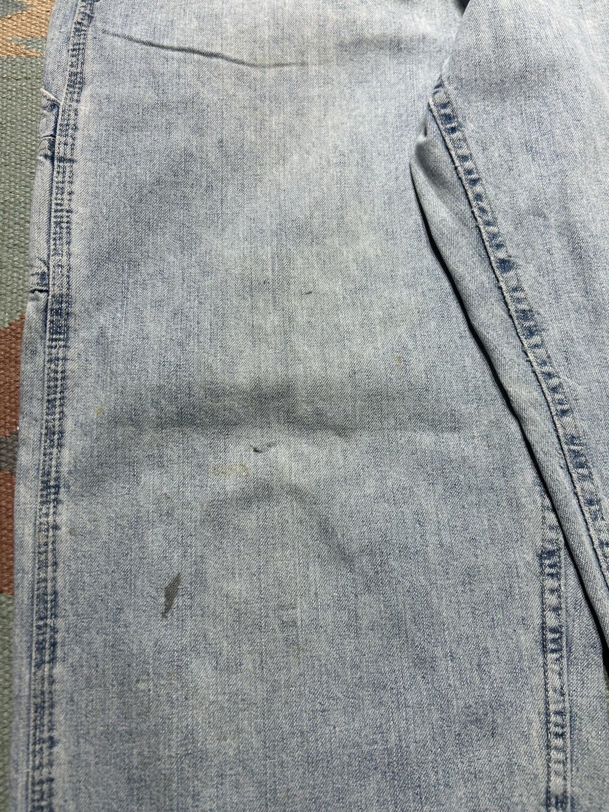 Vintage Vtg Lee can’t bust em carpenter jeans light wash baggy 32x31 Size US 32 / EU 48 - 8 Thumbnail
