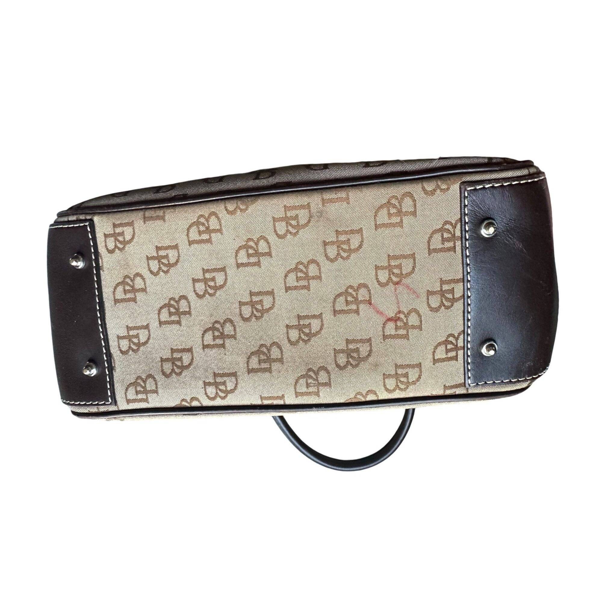 Dooney & Bourke Dooney & Bourke Double Handle Signature Jacquard Tan Satchel Size ONE SIZE - 5 Thumbnail