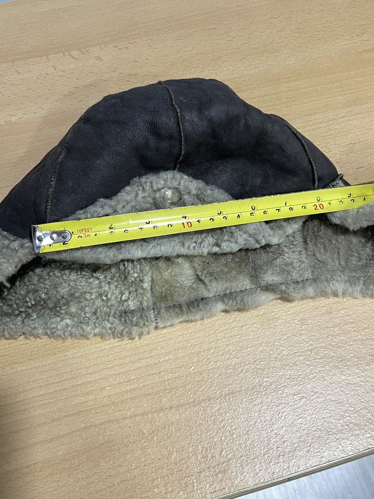 Vintage 1980s USHANKA Y2K FLYER'S LEATHER TRAPPER HAT WITH SHEARLING Size ONE SIZE - 16 Thumbnail