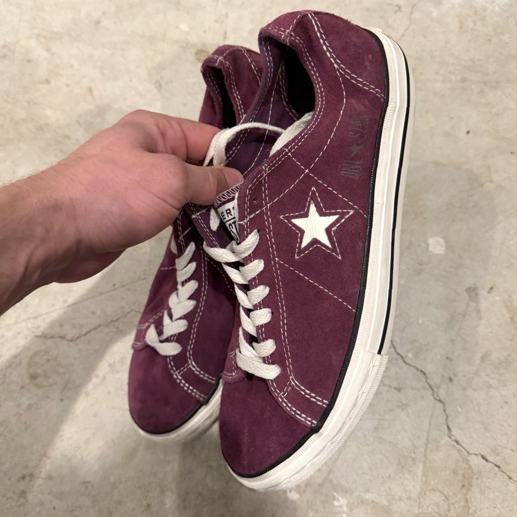 Converse Converse One Star Low Purple Plum Suede Womens Size 9.5 Sneaker Star Size US 8 / IT 38 - 6 Thumbnail