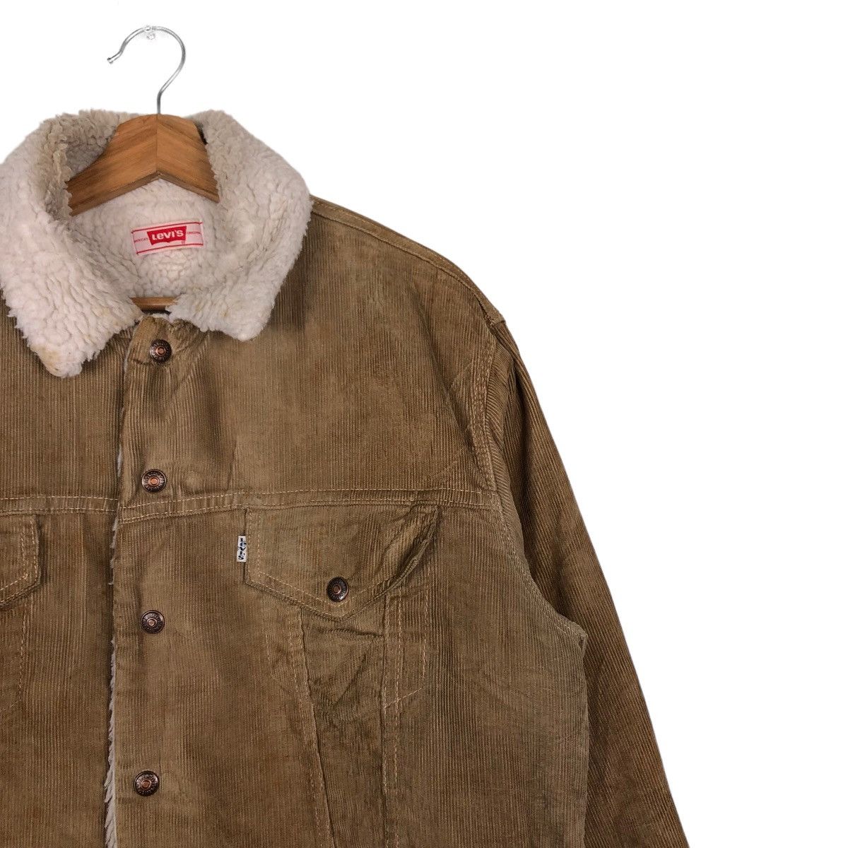 Levi's 🔥Vintage Cropped Biker Jacket Levi’s America Corduroy Size US M / EU 48-50 / 2 - 6 Thumbnail