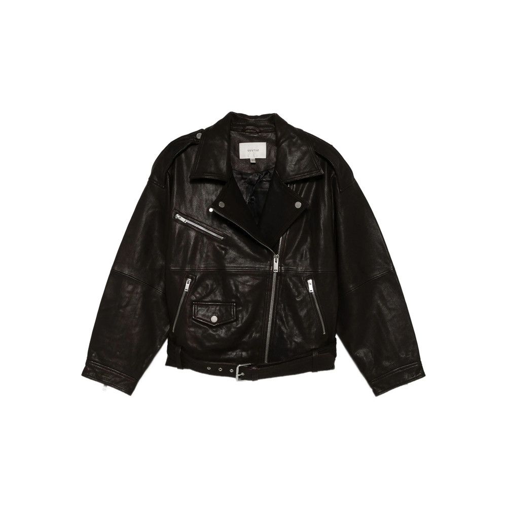 Gestuz Gestuz BROWN Jackets - Leather Jackets Size XS / US 0-2 / IT 36-38 - 1 Thumbnail