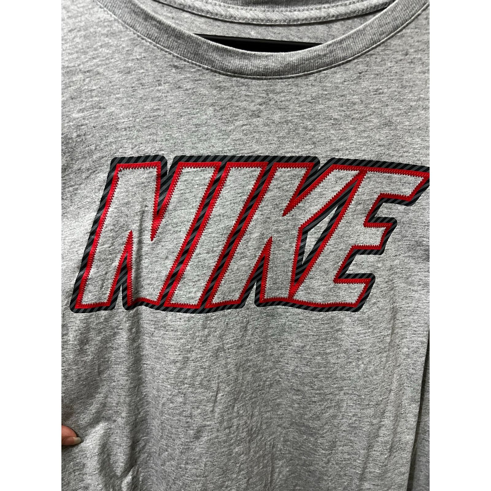 Nike Men's Long Sleeve Spellout Logo Front Crewneck Tshirt Cotton Size US XXL / EU 58 / 5 - 5 Thumbnail