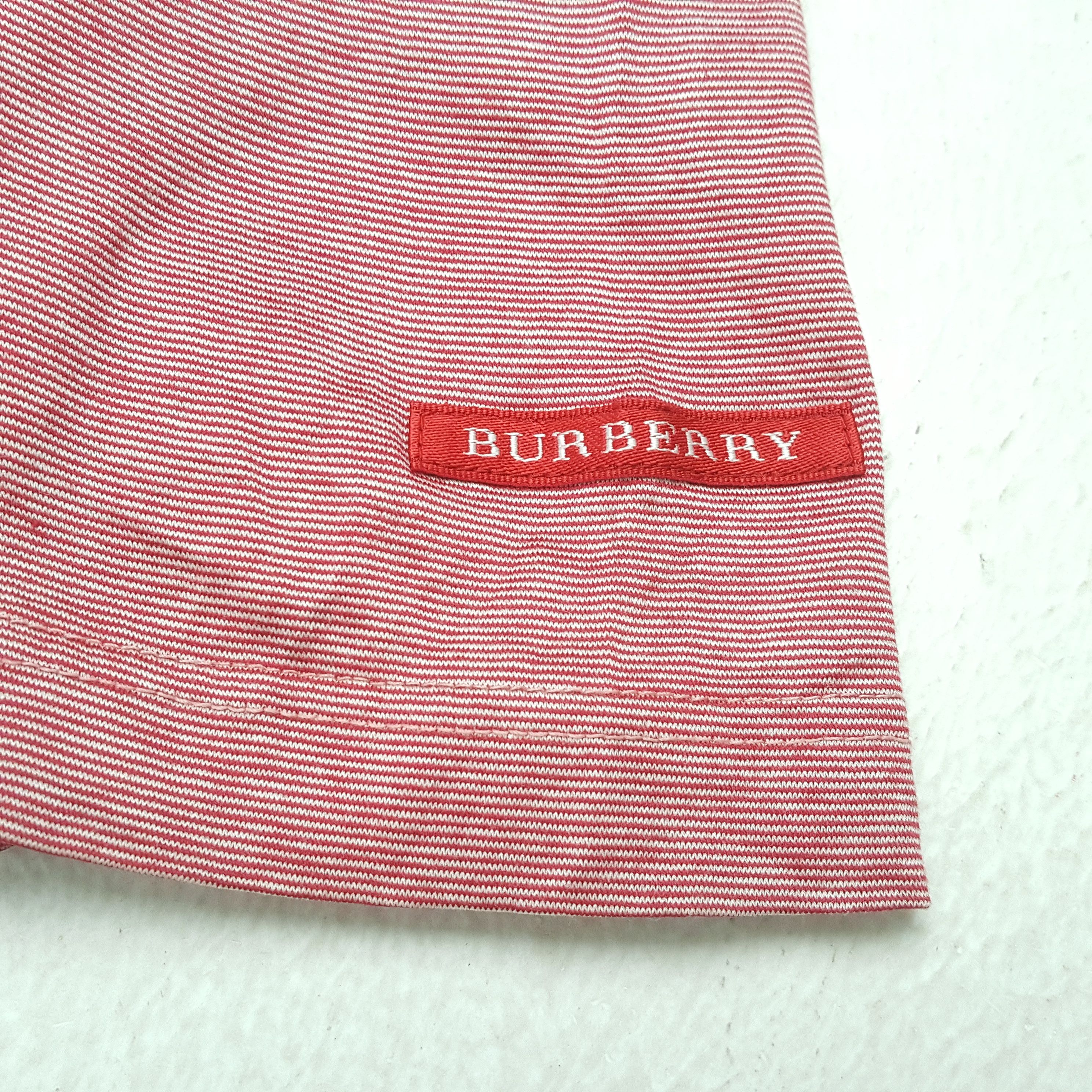 Burberry × Vintage BURBERRY Fashion Brand Custom Art Casual Polos Size US M / EU 48-50 / 2 - 5 Thumbnail