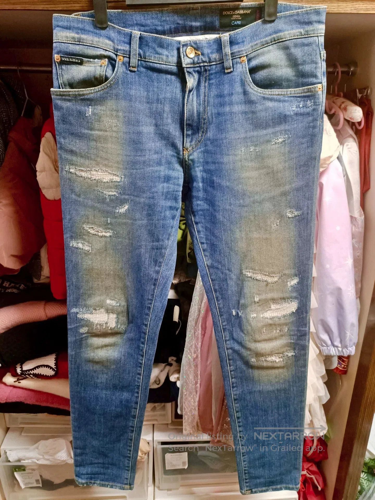 Dolce & Gabbana Dolce & Gabbana DG Showpiece Jeans. Size US 34 / EU 50 - 1 Thumbnail