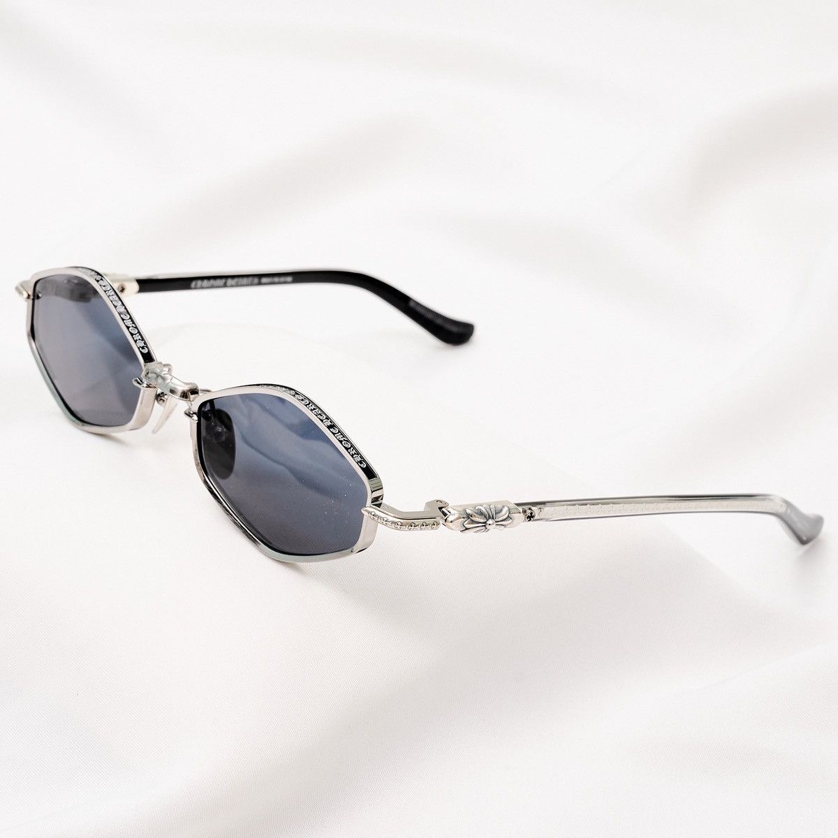 Chrome Hearts CHROME HEARTS NIP SLIP BRUSHED ALLOY/BLACK-BLACK-PLASTIC SUNGLASSES Size ONE SIZE - 2 Thumbnail
