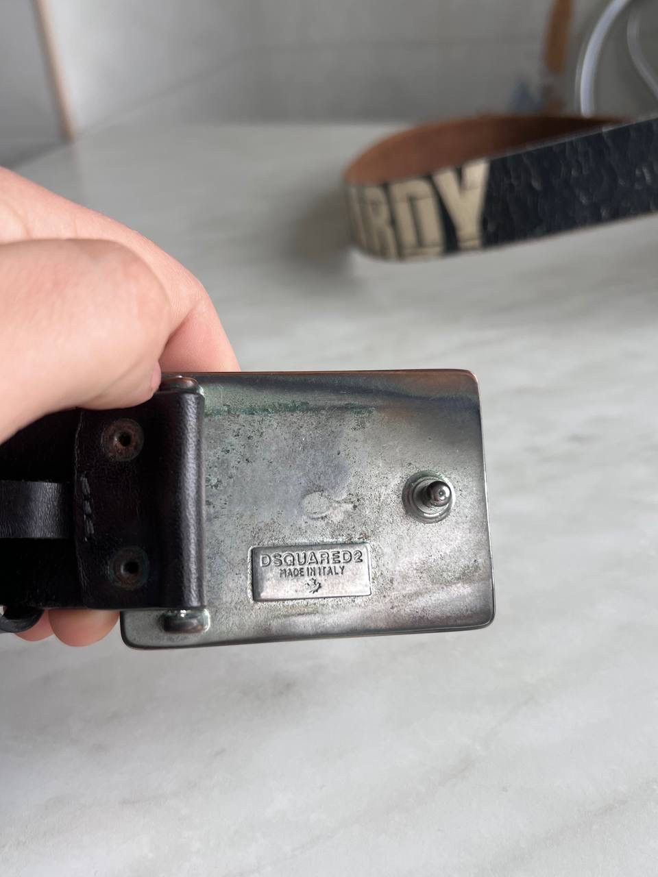 Dsquared2 Dsquared2 belt avantgarde buckle logo gothic Spell out rare Size ONE SIZE - 4 Thumbnail