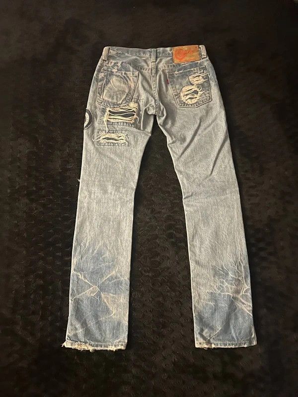 Hysteric Glamour Hysteric Glamour Kinky Jeans Patchwork Studded Denim Size US 29 - 4 Thumbnail