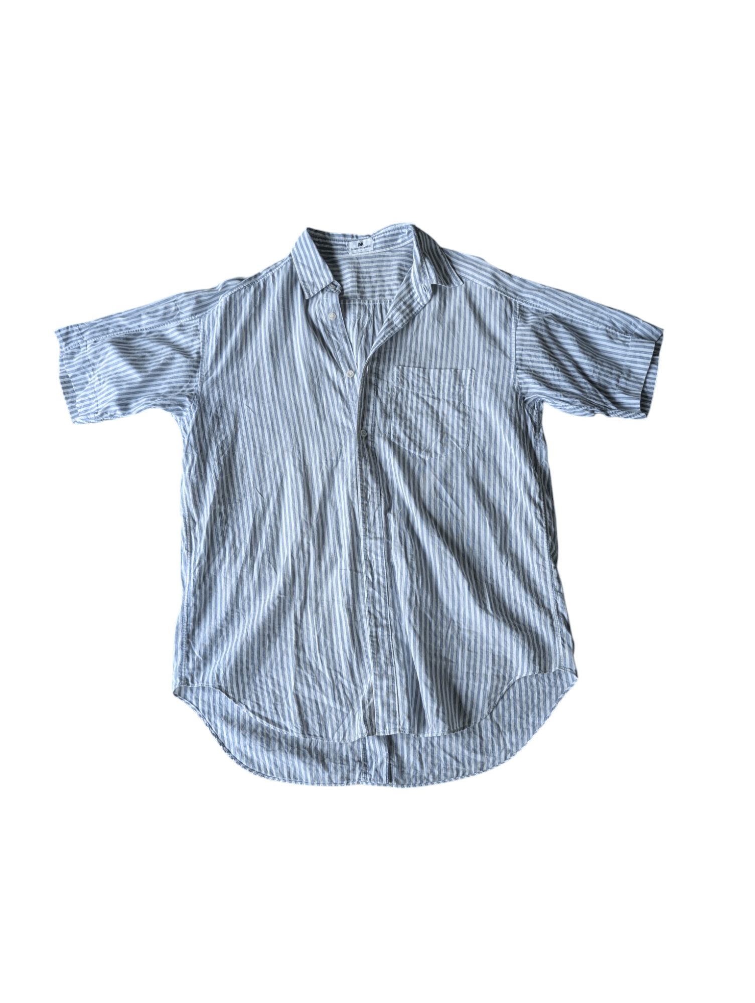 Issey Miyake Vintage Issey Miyake Stripes Button Shirt Size US L / EU 52-54 / 3 - 1 Thumbnail