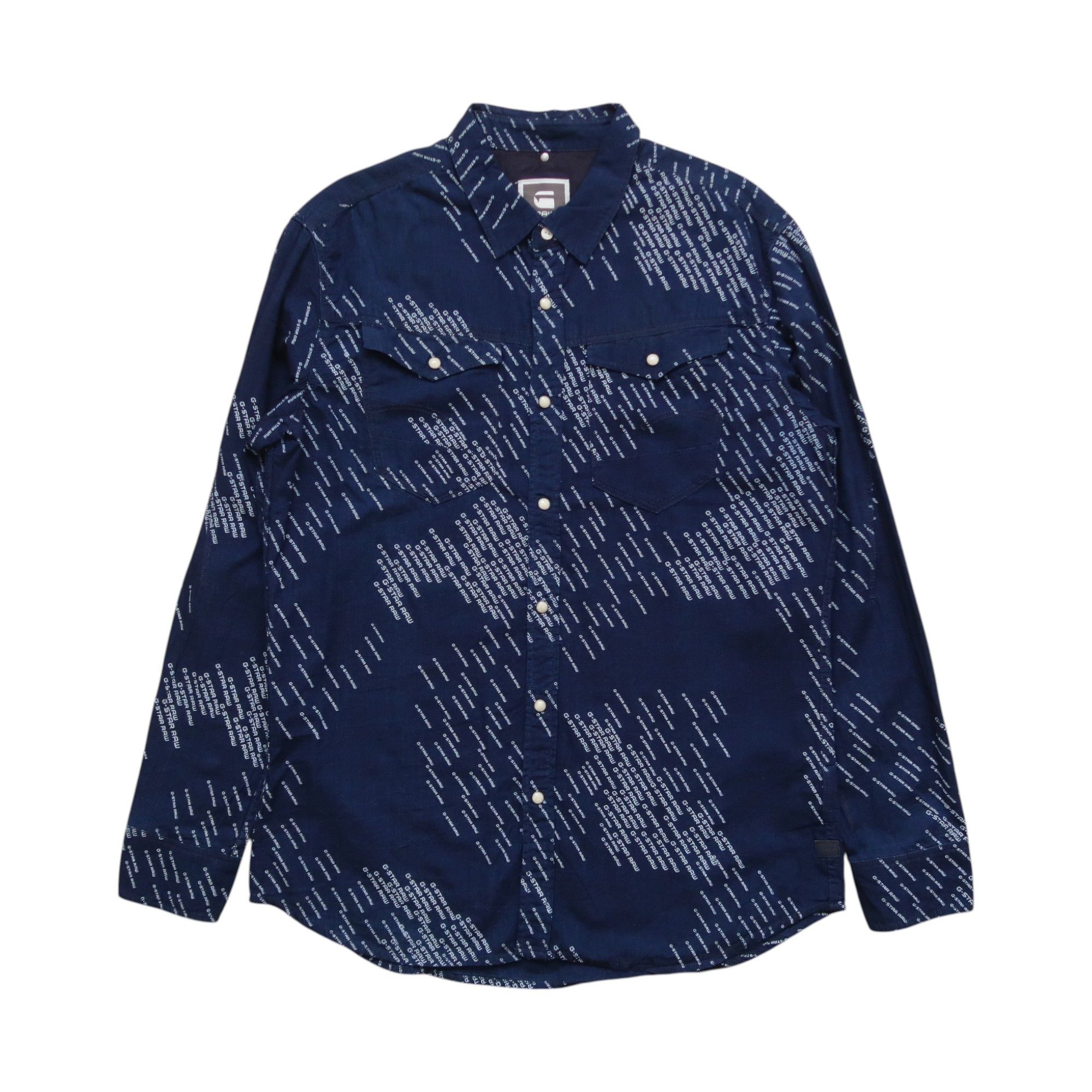 G-Star G-Star Raw Western Denim Shirt Psychedelic Art Size US XL / EU 56 / 4 - 1 Thumbnail