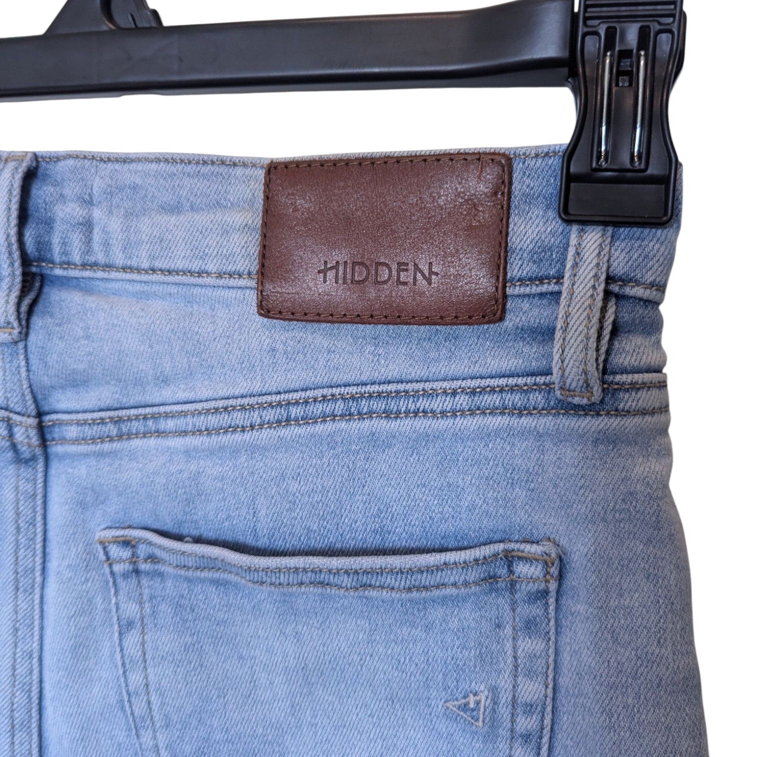 HIDDEN Hidden Jeans Los Angeles Light Wash 5" Denim Shorts Sz 26 Size 26" / US 2 / IT 38 - 3 Thumbnail