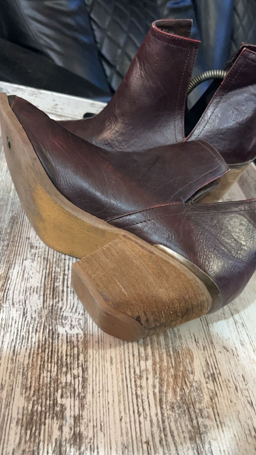 Other Women’s cowboy like boots w bronze tip and back Size US 10 / IT 40 - 4 Thumbnail