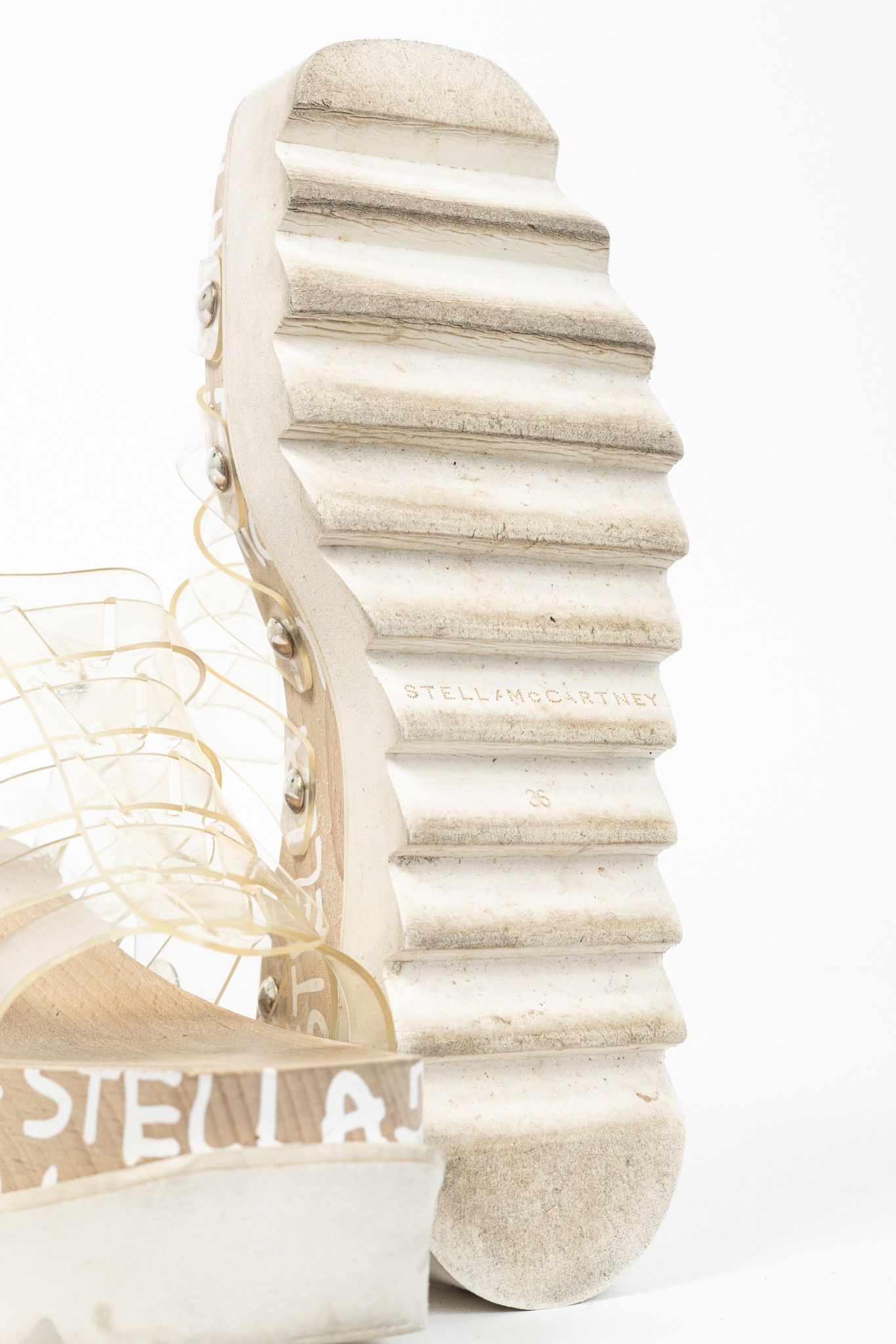 Stella McCartney Stella McCartney Elyse PVC Platform Wedge Fisherman Sandals Size US 5.5 / IT 35.5 - 5 Thumbnail