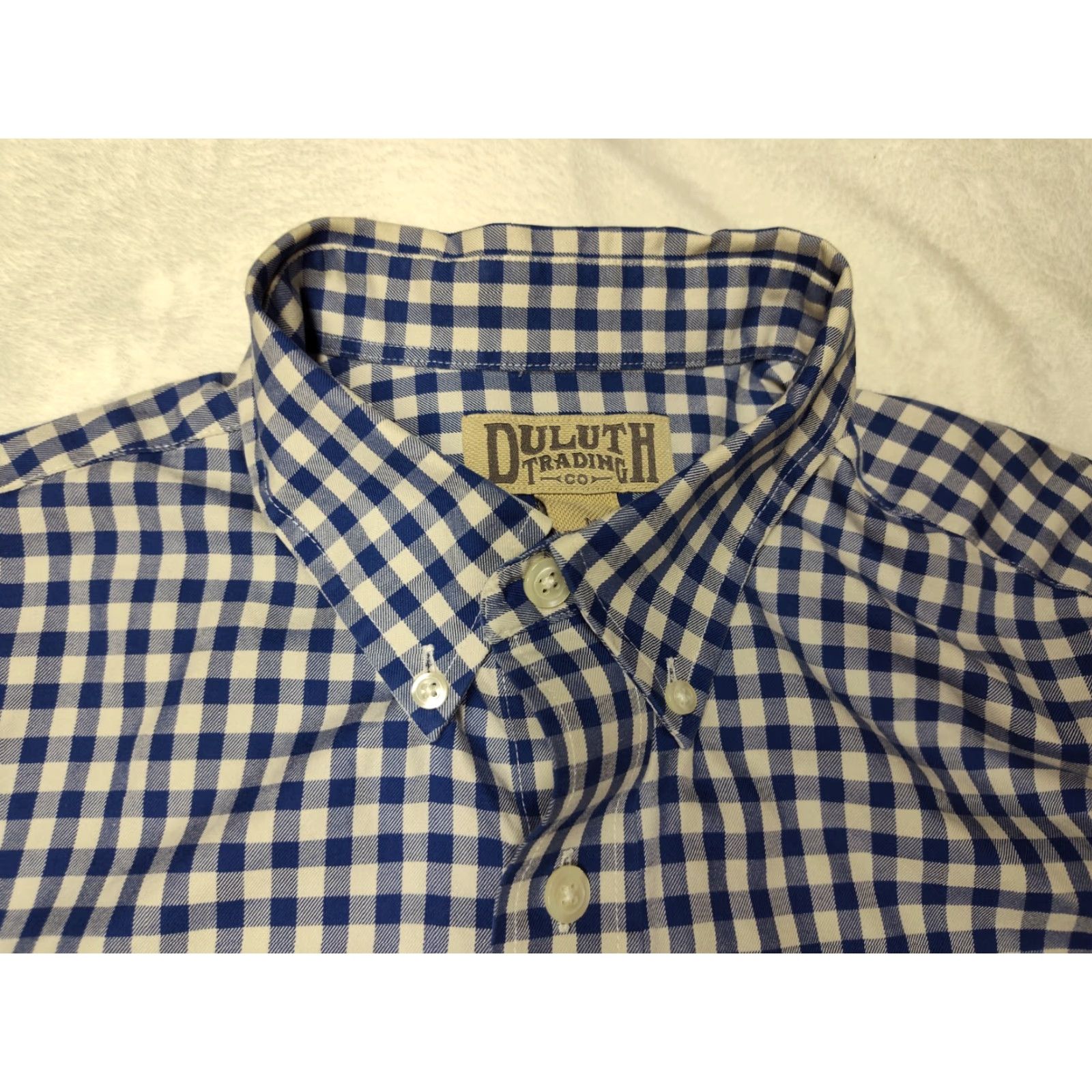 CO Duluth Trading Co Blue Plaid Flannel Shirt Men's M Button-Up Long Sleeve Outdoor Classic Size US M / EU 48-50 / 2 - 6 Thumbnail