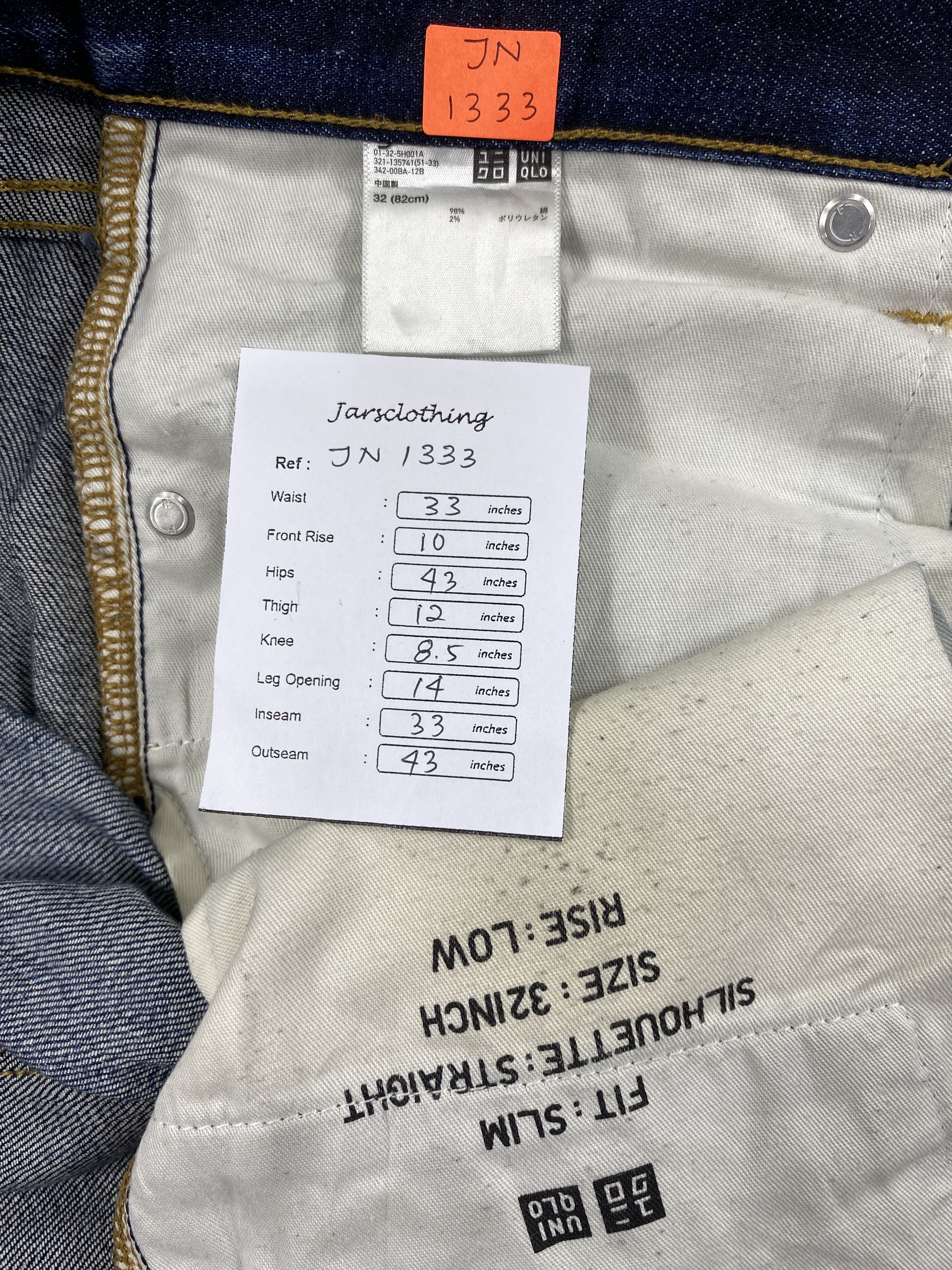 Japanese Brand Redline Distressed Blue Vintage Uniqlo Jeans 33x33 Denim Size US 33 - 7 Thumbnail