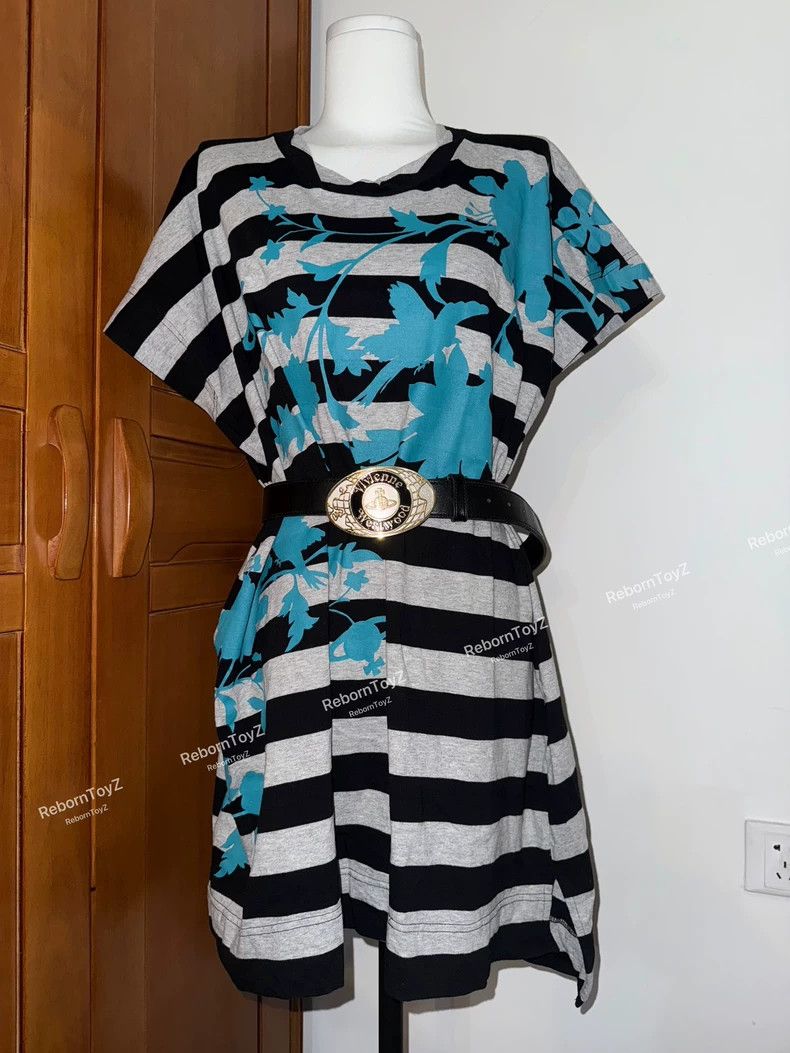 Vivienne Westwood Vivienne Westwood A black and blue striped dress Size M / US 6-8 / IT 42-44 - 1 Thumbnail