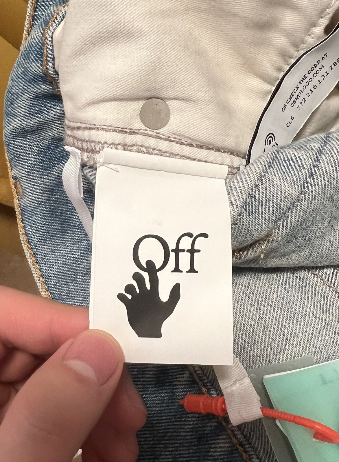 Off-White Off-White Bees Carpenter Jeans Size US 34 / EU 50 - 18 Thumbnail