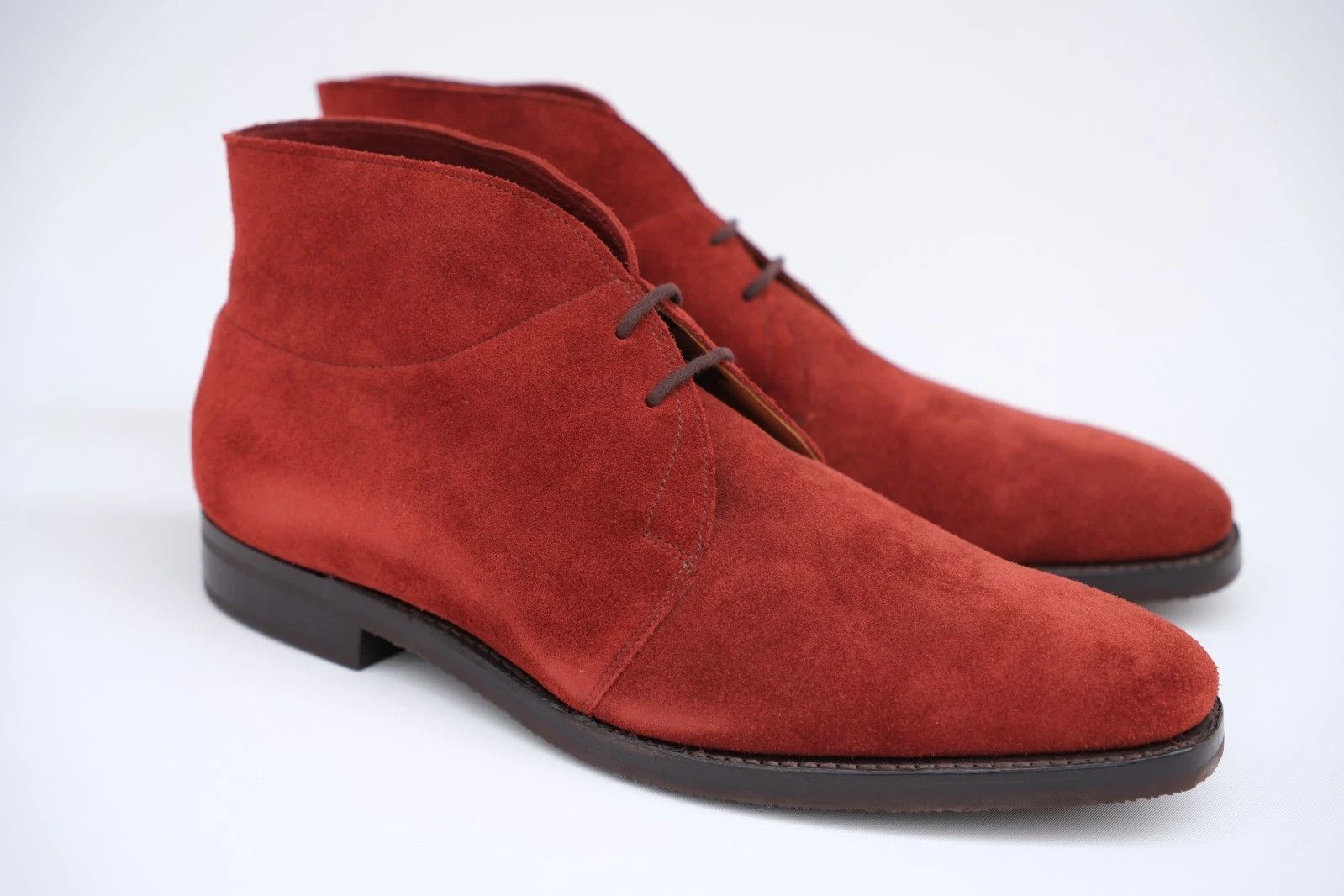 New John Lobb Romsey Suede Chukka Boots EU 41 UK 7 / US 8