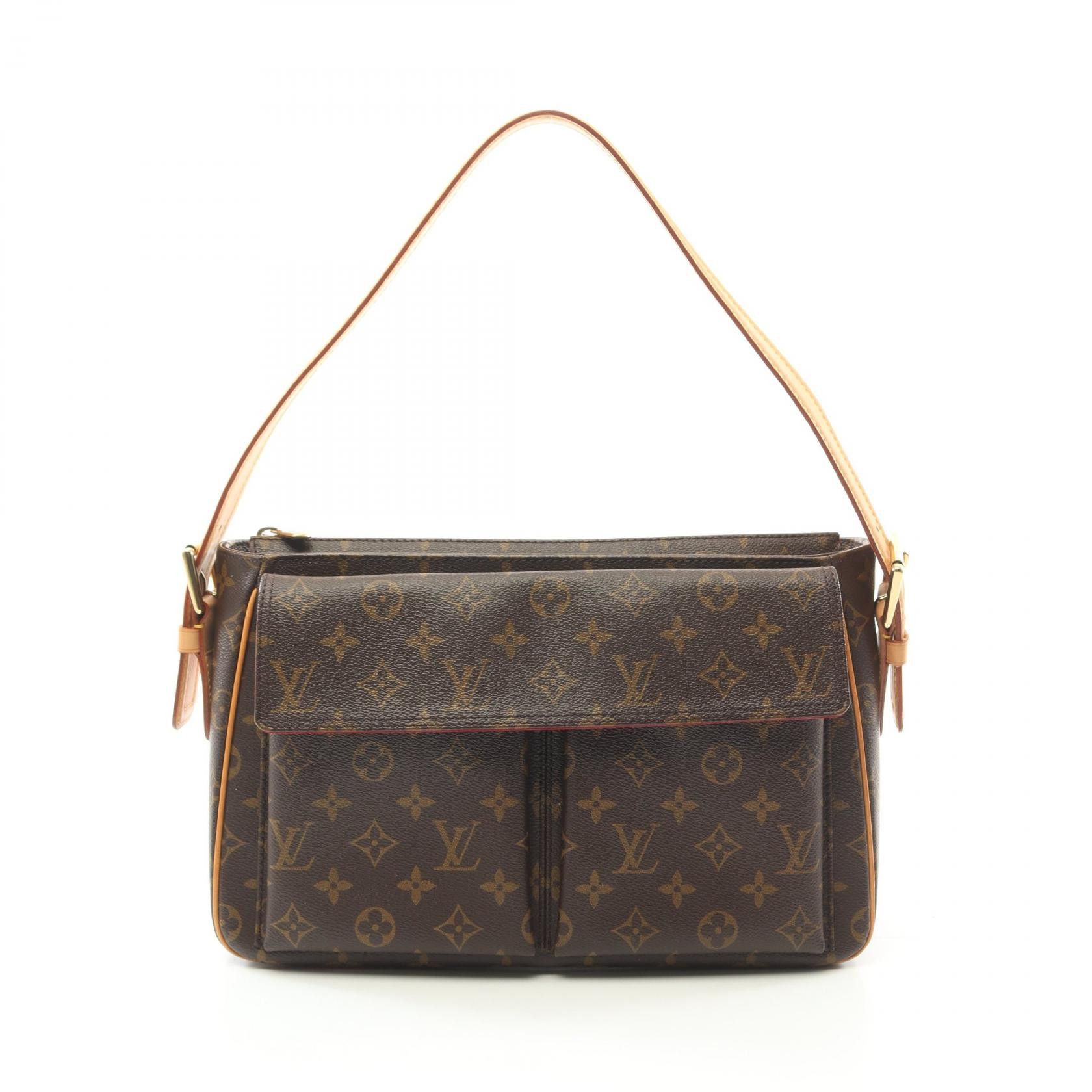 Louis Vuitton Louis Vuitton Viva-Cite Gm Monogram Coated Canvas Shoulder Bag Canvas Shoulder Bag M51163 in Brown, Women's
