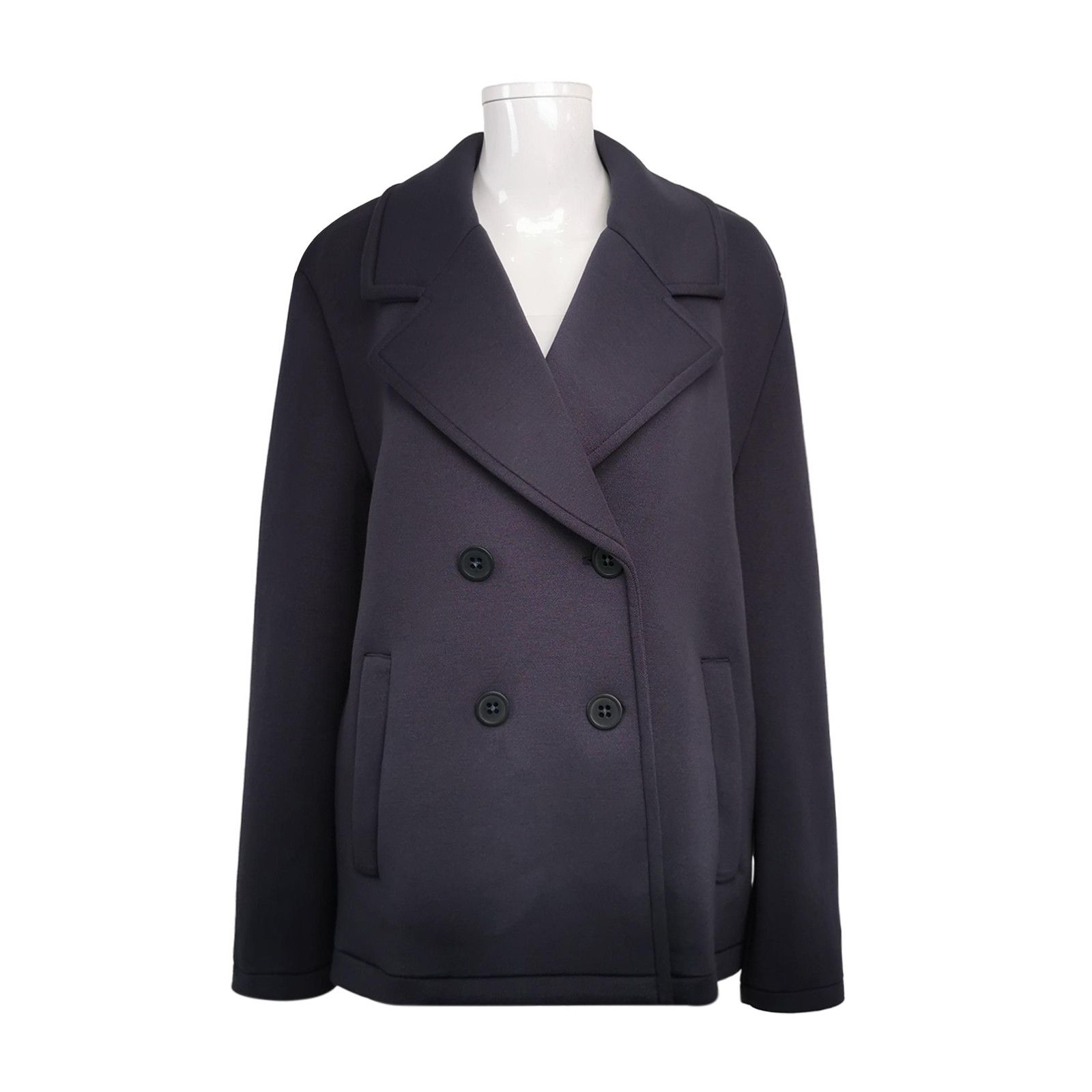 Weekend Max Mara Weekend Max Mara L Double-Breasted Lapel Coat Size L / US 10 / IT 46 - 1 Thumbnail