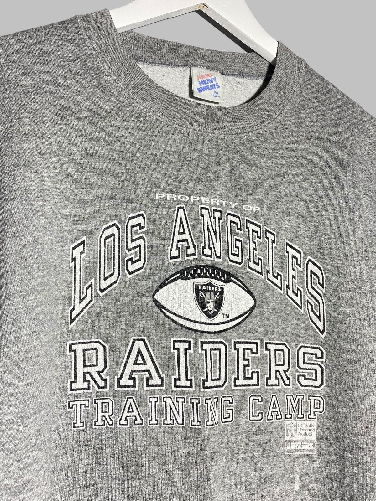 NFL × Vintage 🔥 VINTAGE 90s LOS ANGELES RAIDERS DISTRESSED SWEATSHIRT 🔥 Size US M / EU 48-50 / 2 - 3 Thumbnail