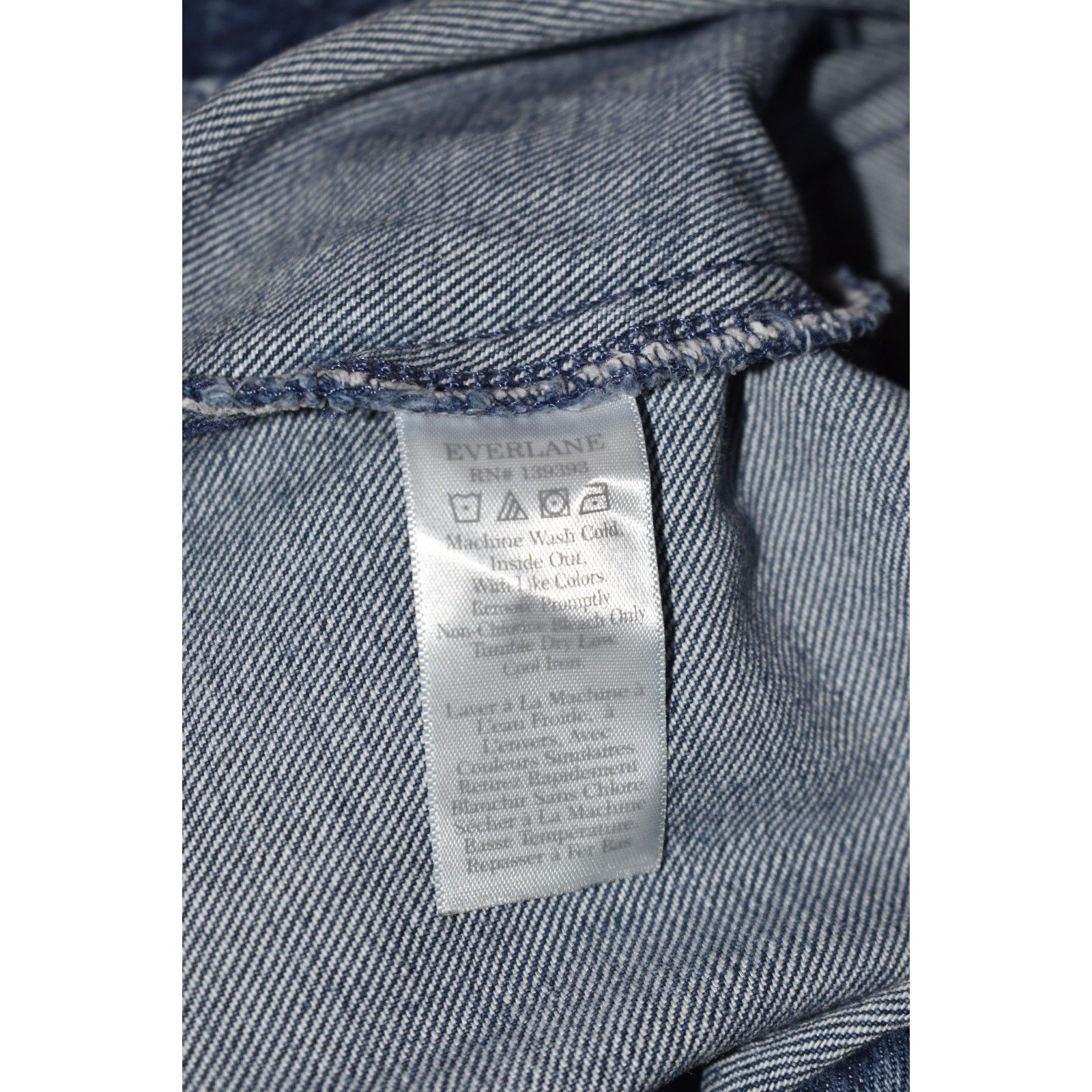 Everlane EVERLANE Cotton Denim Supersoft Jean Coverall Jumpsuit Sz 6 Size 28" / US 6 / IT 42 - 7 Thumbnail