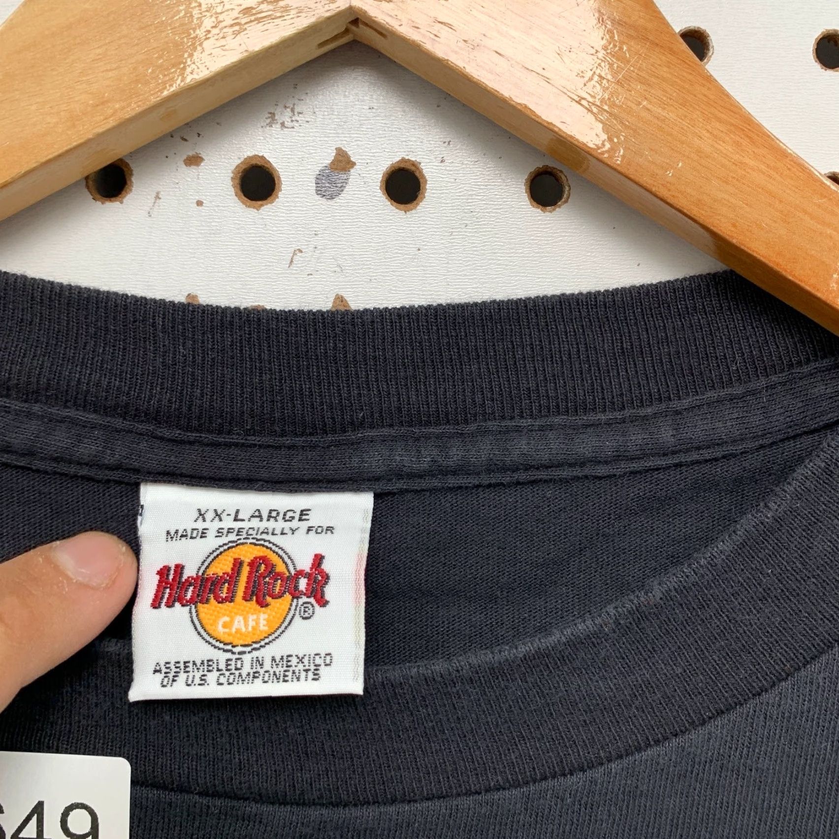 Hard Rock Cafe VINTAGE Hard Rock Cafe Shirt Mens 2XL 90s Black Las Vegas 1998 Guitar Flame Size US XXL / EU 58 / 5 - 5 Thumbnail