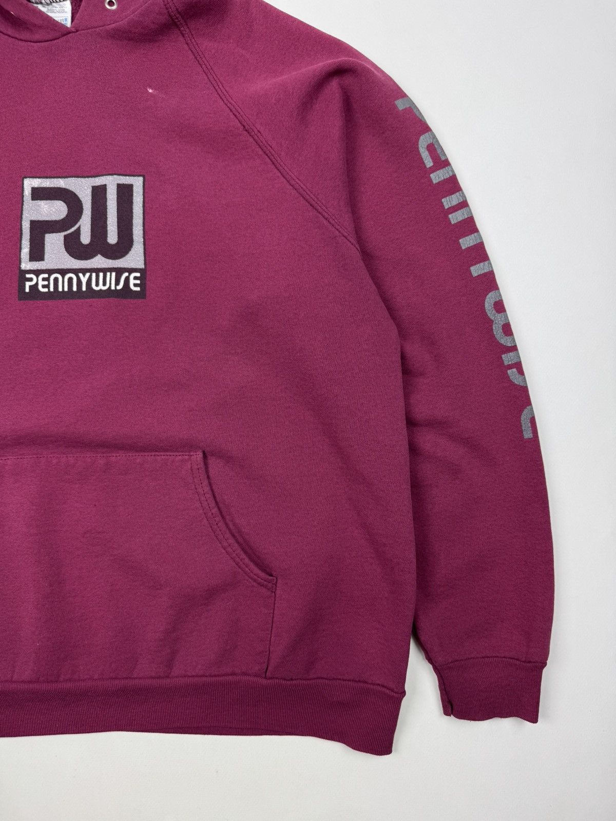 Band Tees × Vintage 90’s Vintage Distressed Pennywise Punk Band Hoodie Size US XL / EU 56 / 4 - 2 Thumbnail