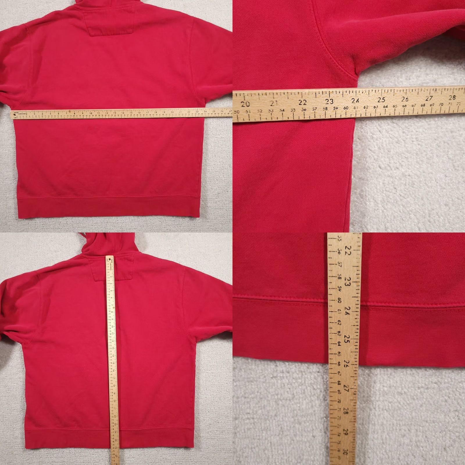 Chaps Chaps Denim Mens L Red Logo Embroidered Pullover Hoodie Sweatshirt Shirt Size US L / EU 52-54 / 3 - 9 Thumbnail